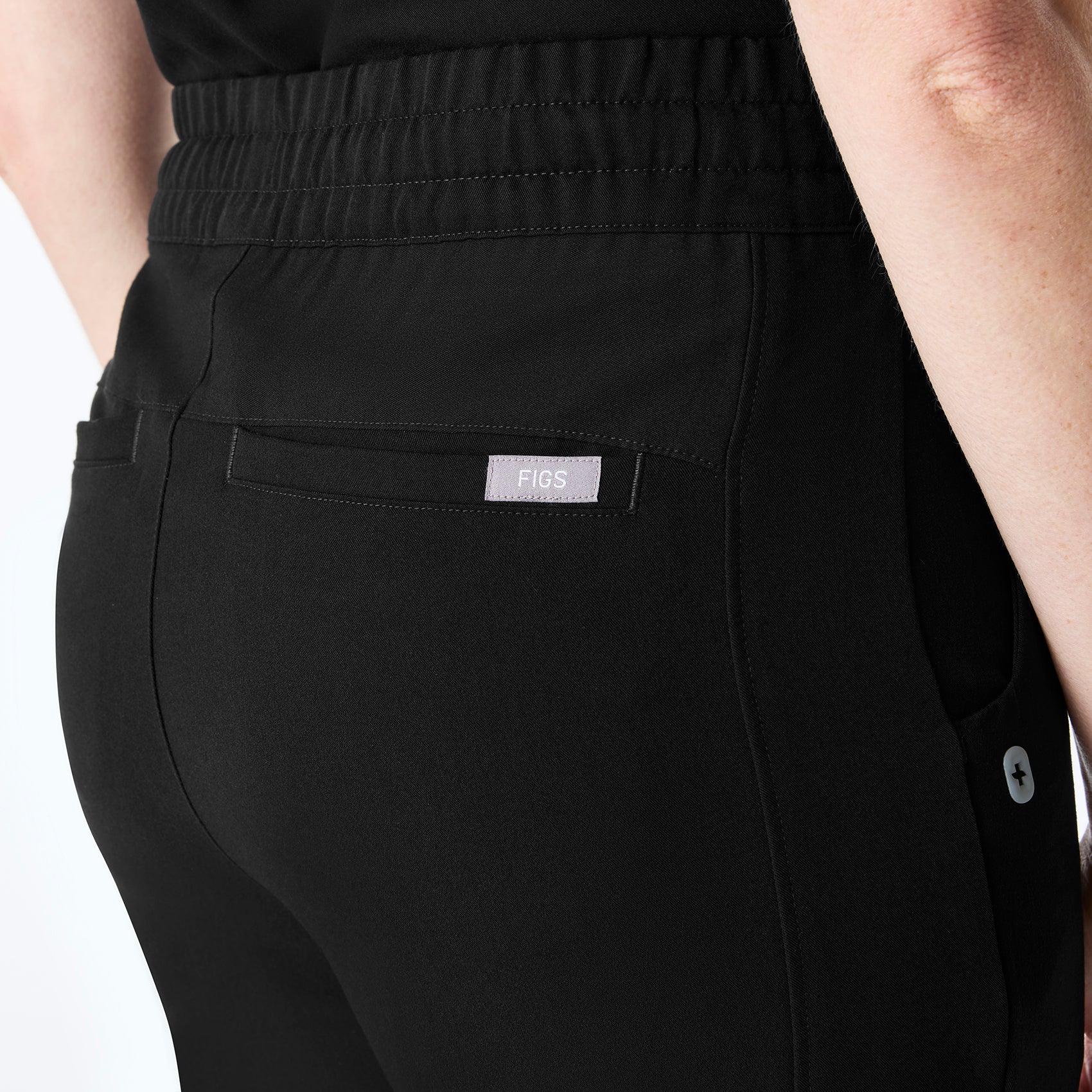 women's Black High Waisted Montal Flare - Scrub Pant