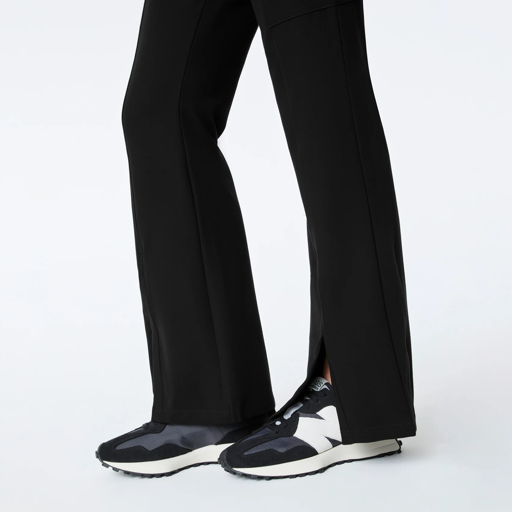 women's Black High Waisted Montal Flare - Scrub Pant