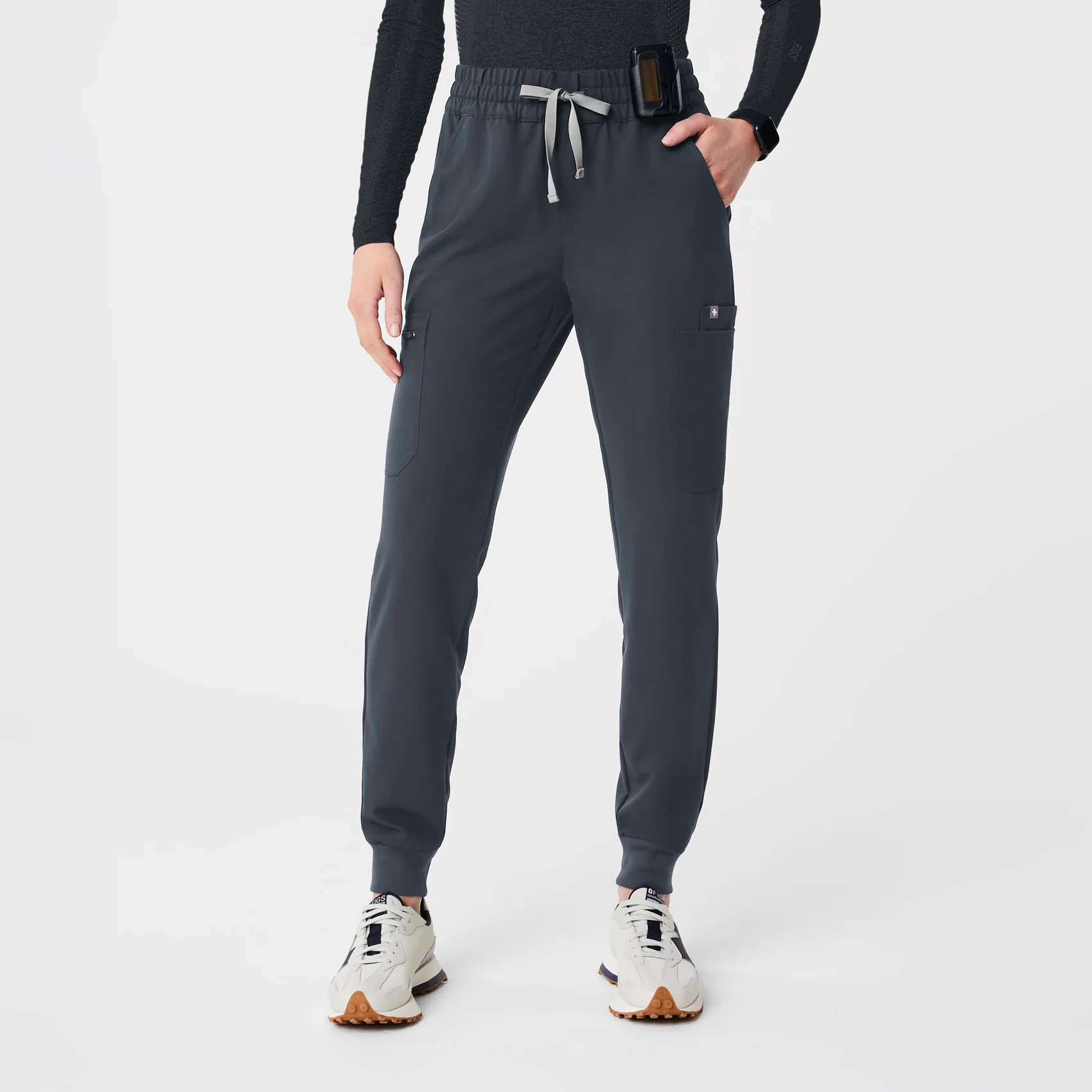 women's Dark Harbor Uman Relaxed - Petite Jogger Scrub Pant