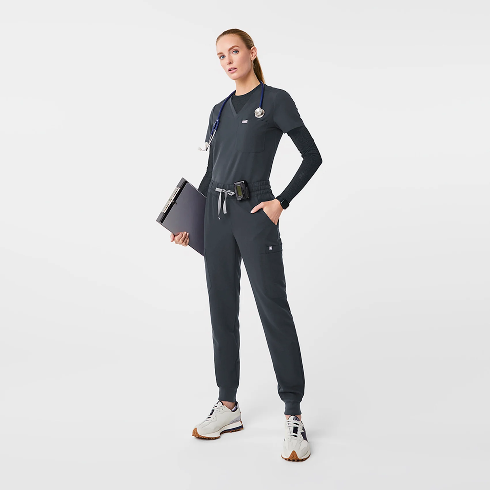 women's Dark Harbor Uman Relaxed - Petite Jogger Scrub Pant