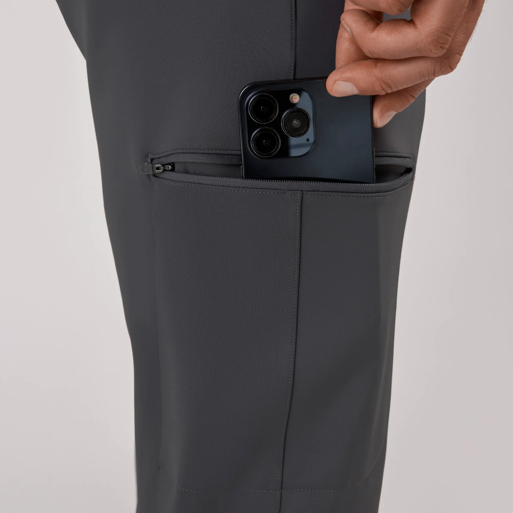 men's Charcoal Pierre FORMx Slim Tapered - Tall Scrub Pant™