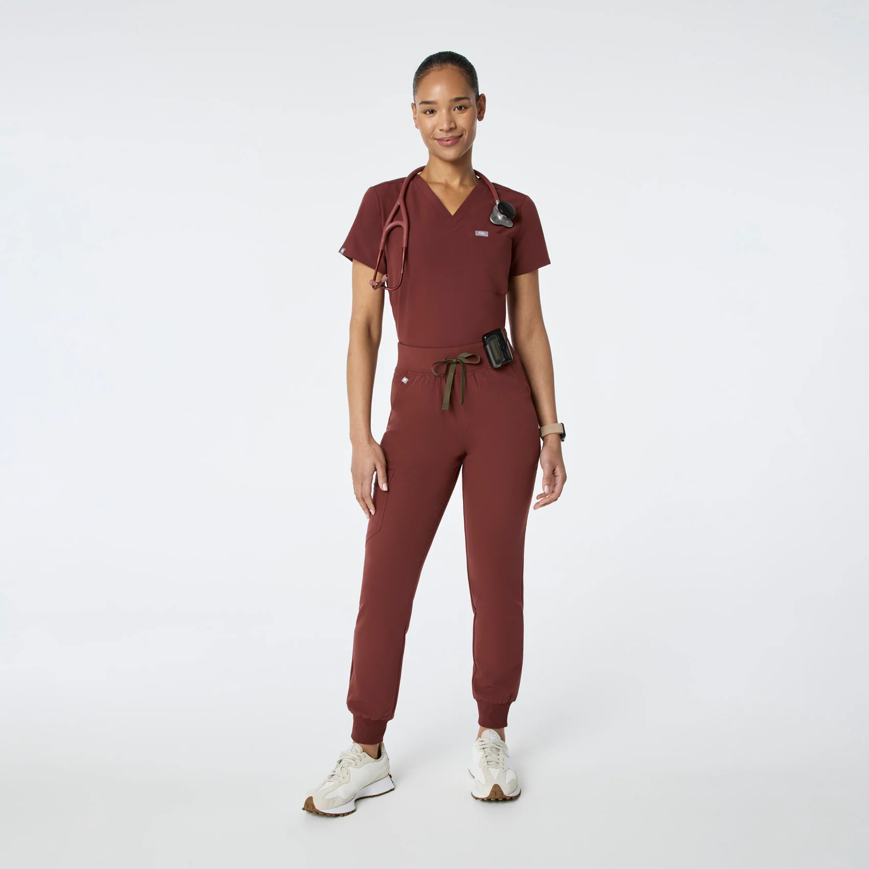 women's Walnut High Waisted Zamora - Tall Jogger Scrub Pant™