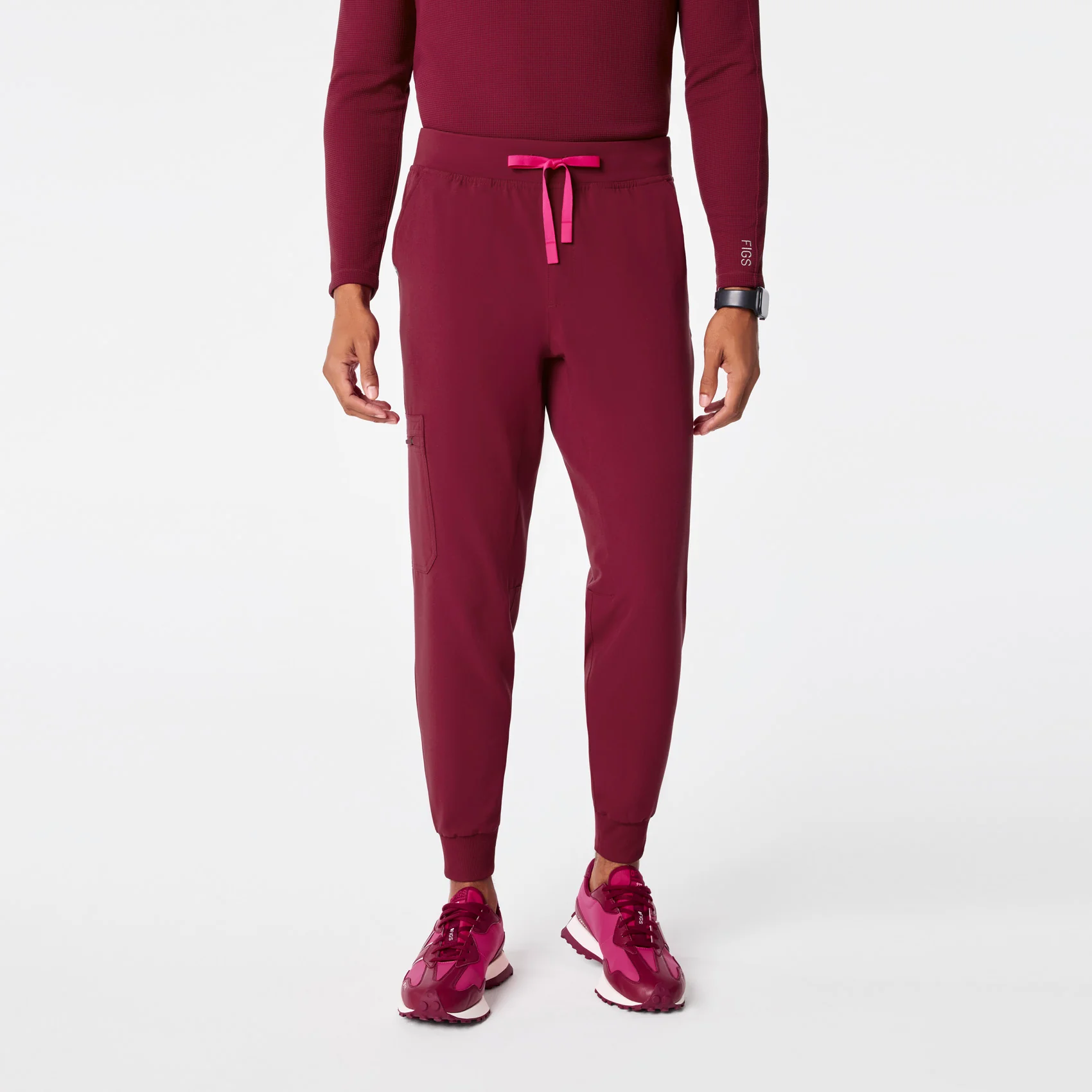 17564-men-s-deep-cranberry-brey-tall-jogger-scrub-pant-1.webp men's Deep Cranberry Brey Tall Jogger - Scrub Pant