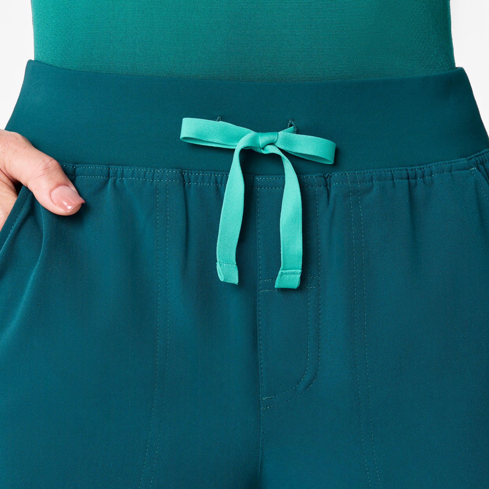 17602-women-s-caribbean-blue-high-waisted-isabel-wide-leg-tall-scrub-pant-5.jpg women's Caribbean Blue High Waisted Isabel Wide Leg - Tall Scrub Pant