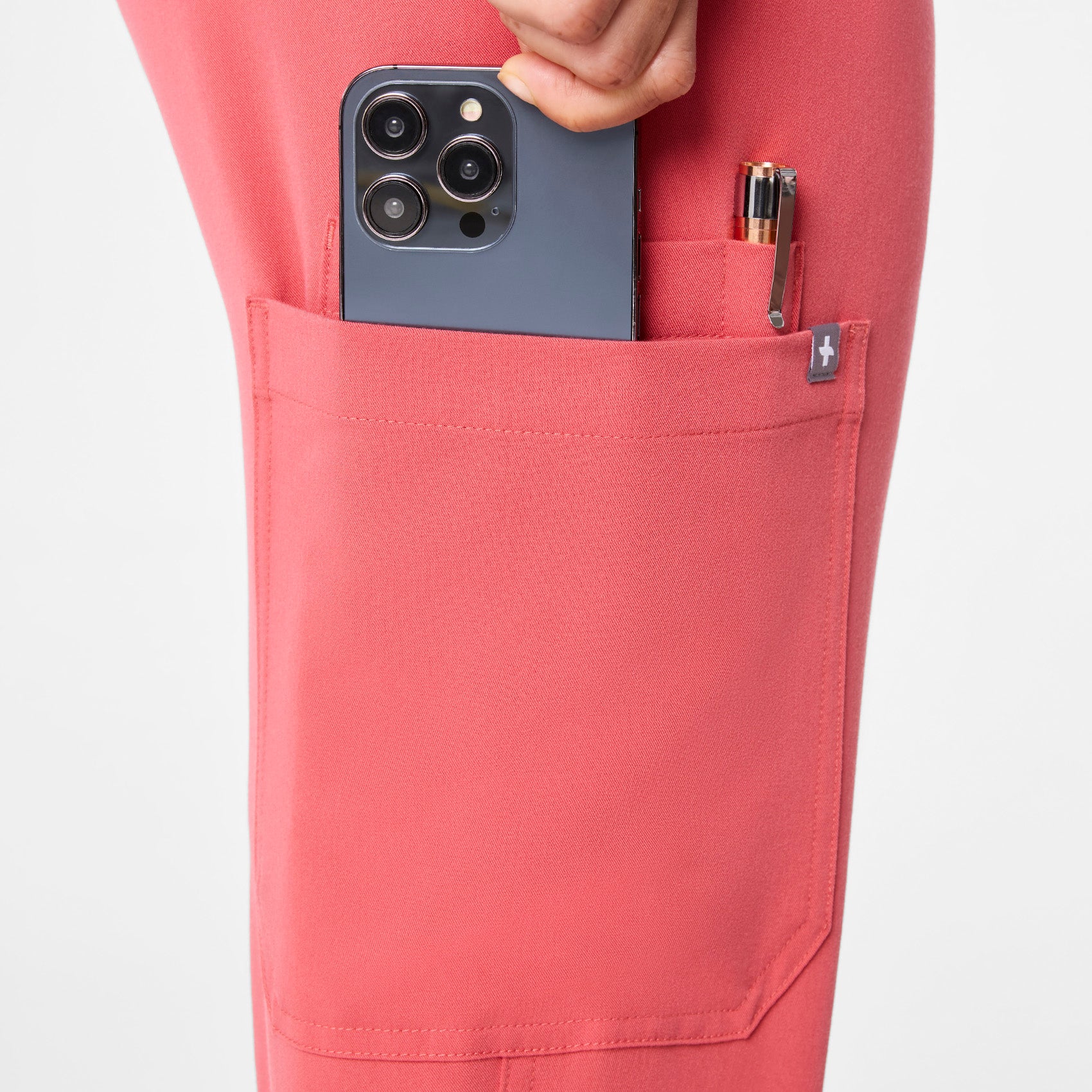women's Pulmonary Pink Kade - Tall Cargo Scrub Pant™