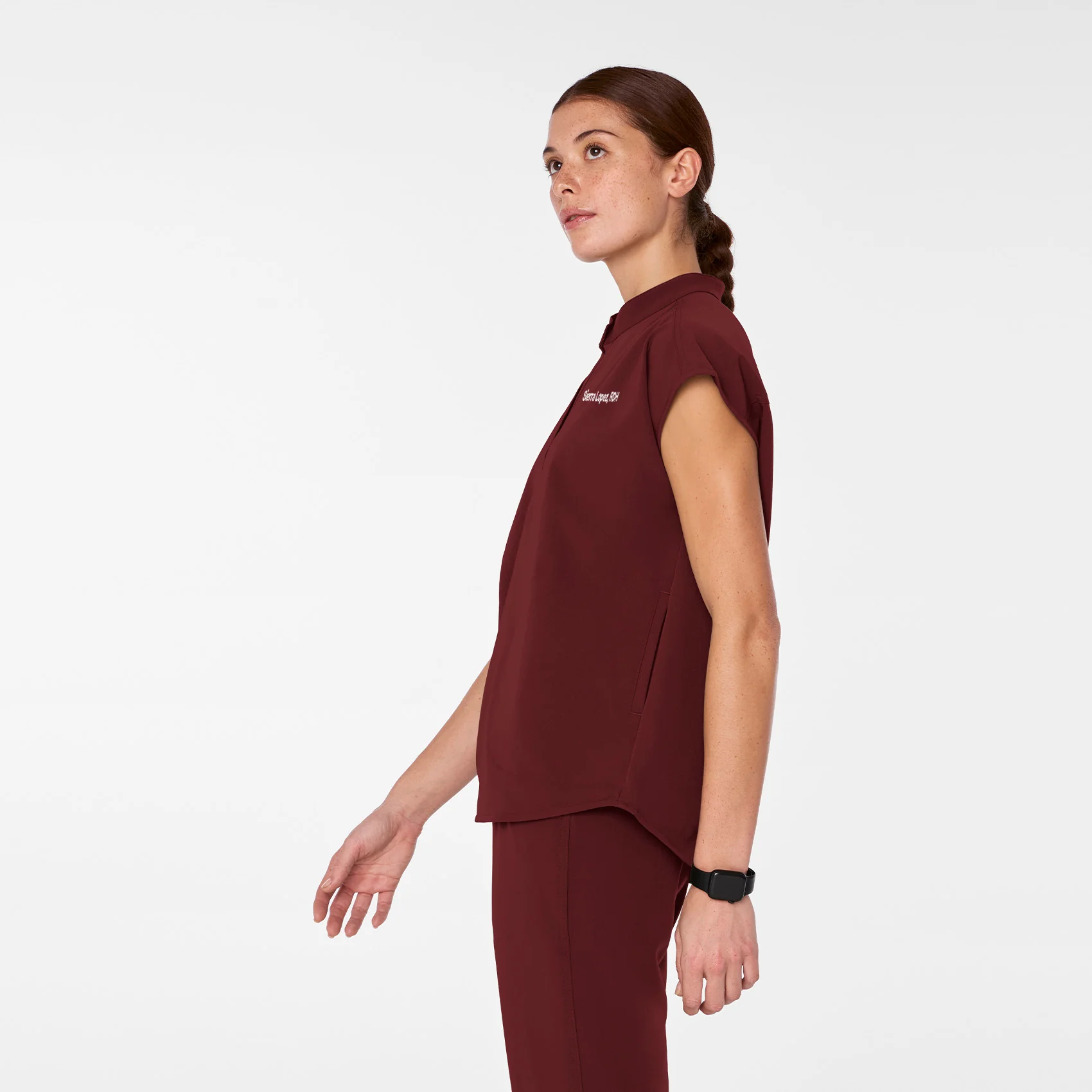1808-women-s-burgundy-rafaelatm-oversized-scrub-top-3.webp Women's Burgundy Rafaela™ - Oversized Scrub Top