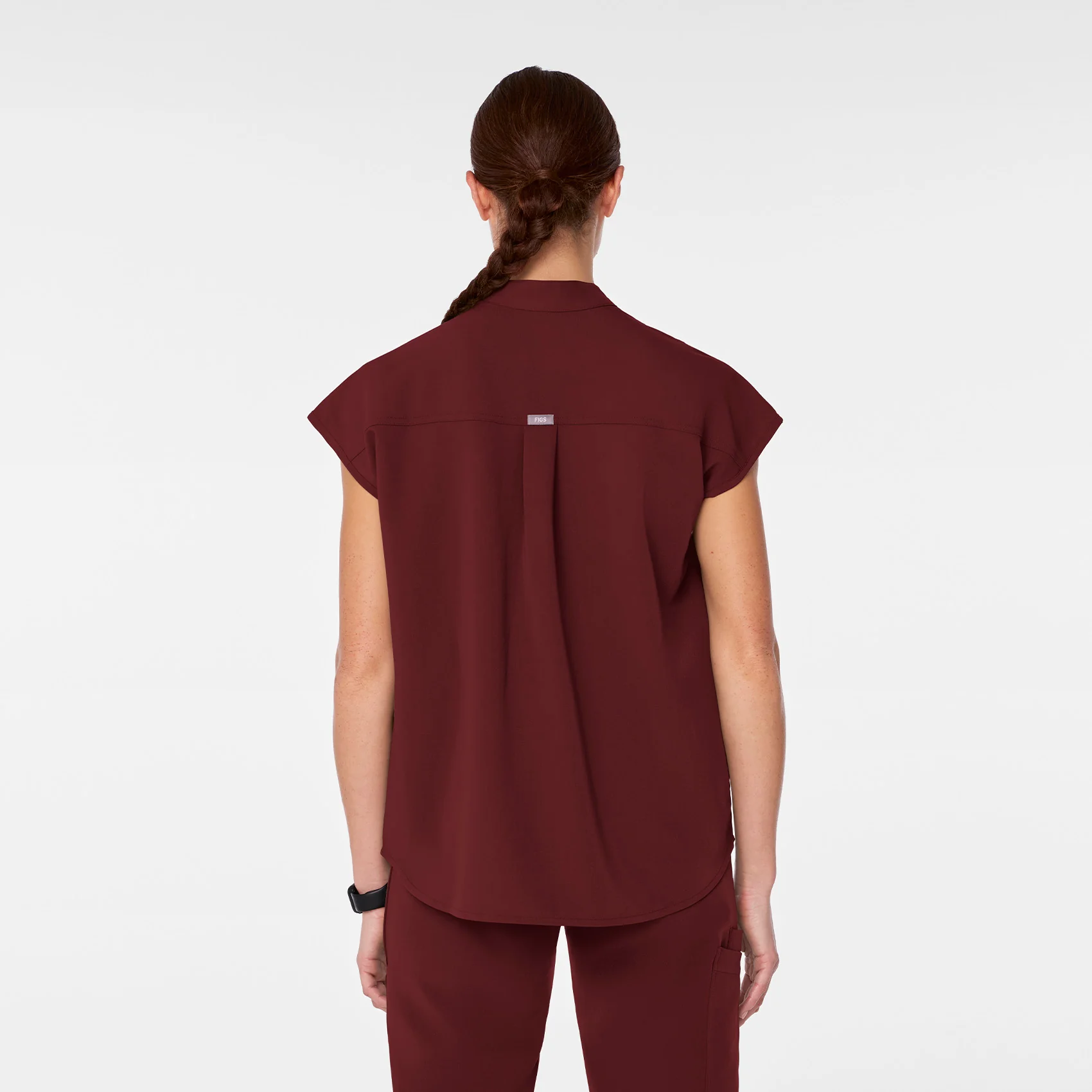 1808-women-s-burgundy-rafaelatm-oversized-scrub-top-4.webp Women's Burgundy Rafaela™ - Oversized Scrub Top