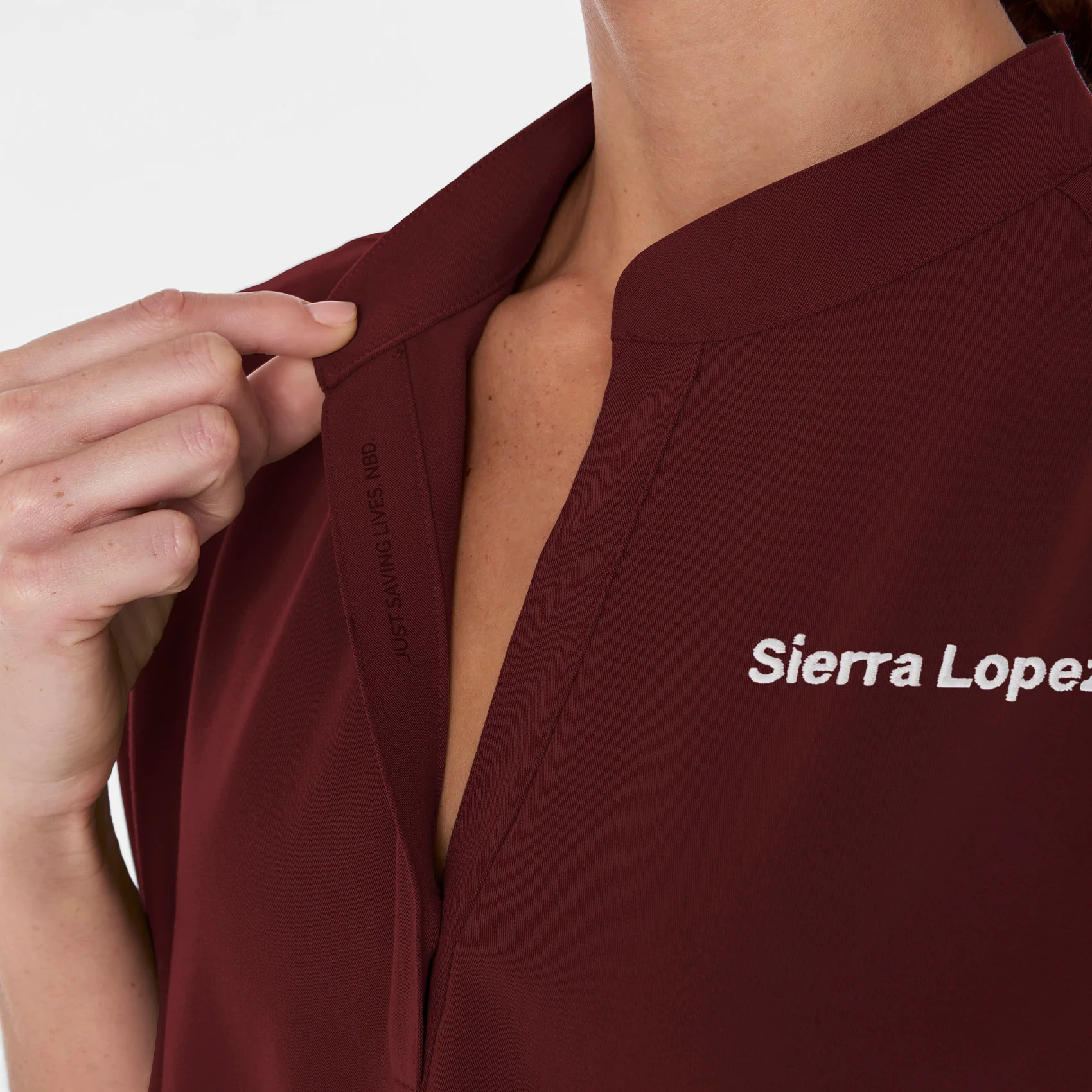 1808-women-s-burgundy-rafaelatm-oversized-scrub-top-6.webp Women's Burgundy Rafaela™ - Oversized Scrub Top