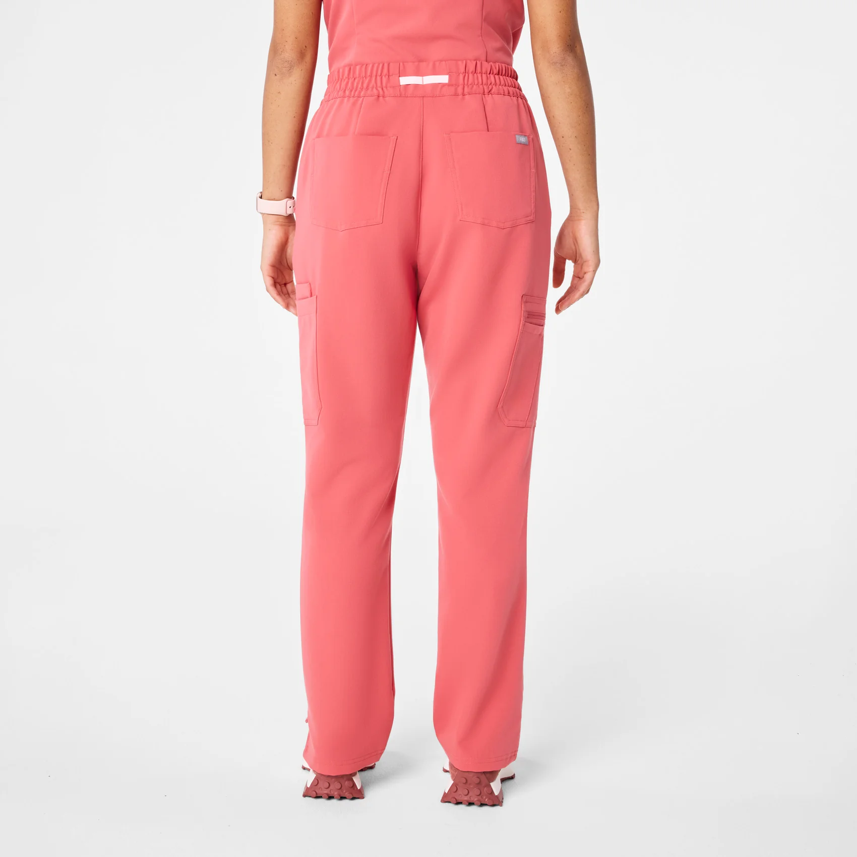 18115-women-s-pulmonary-pink-high-waisted-dowa-tall-scrub-pants-4.webp women's Pulmonary Pink High Waisted Dowa - Tall Scrub Pants