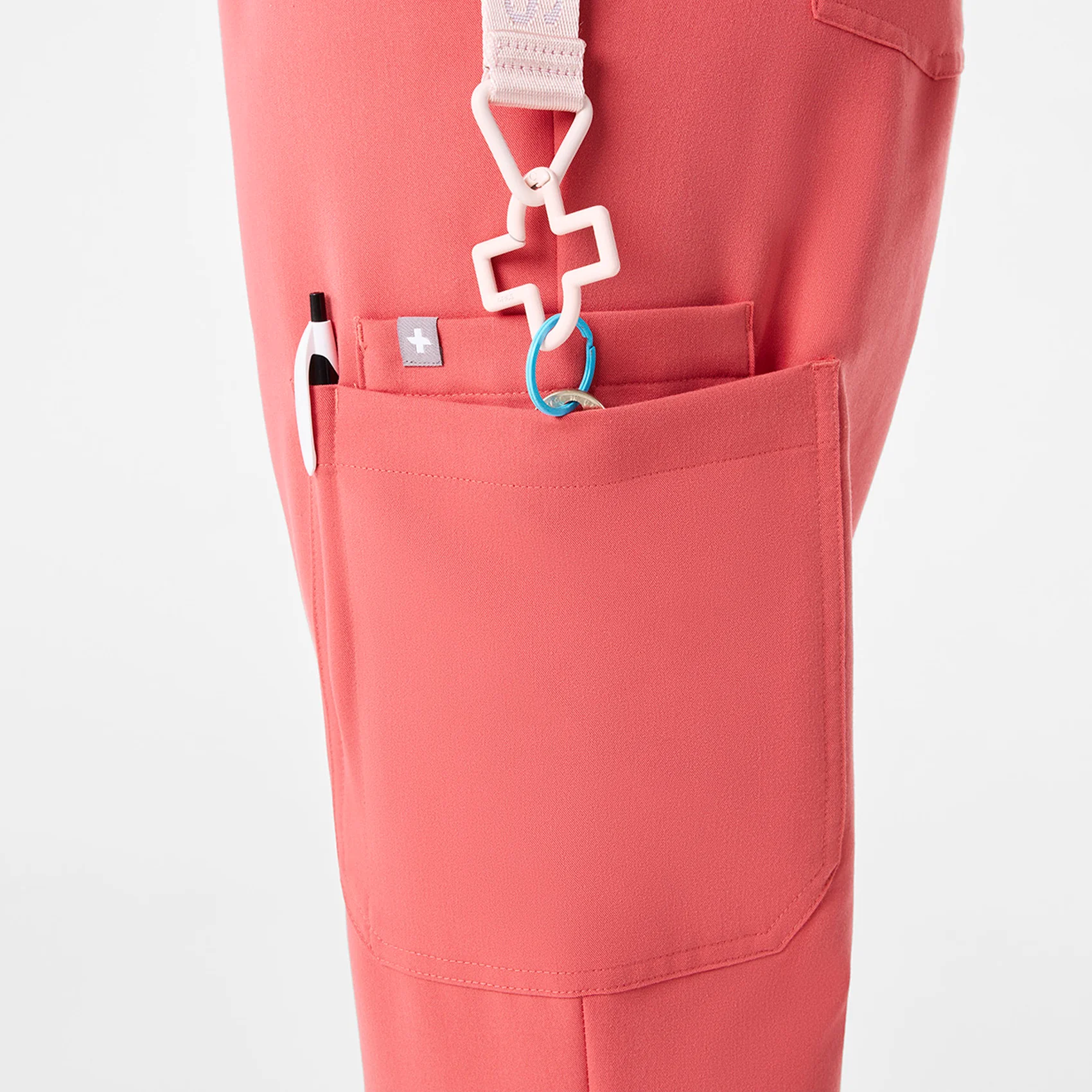 18115-women-s-pulmonary-pink-high-waisted-dowa-tall-scrub-pants-7.webp women's Pulmonary Pink High Waisted Dowa - Tall Scrub Pants
