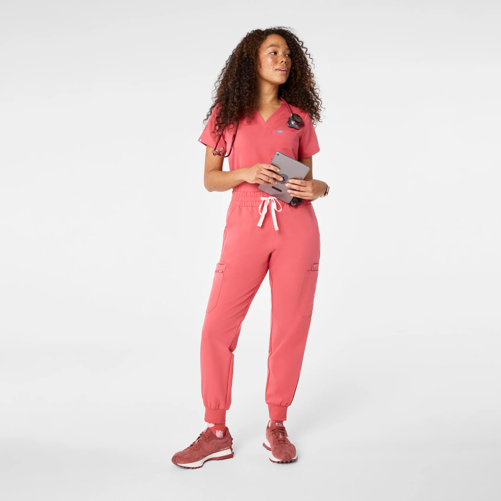 women's Pulmonary Pink Uman Relaxed - Tall Jogger Scrub Pant