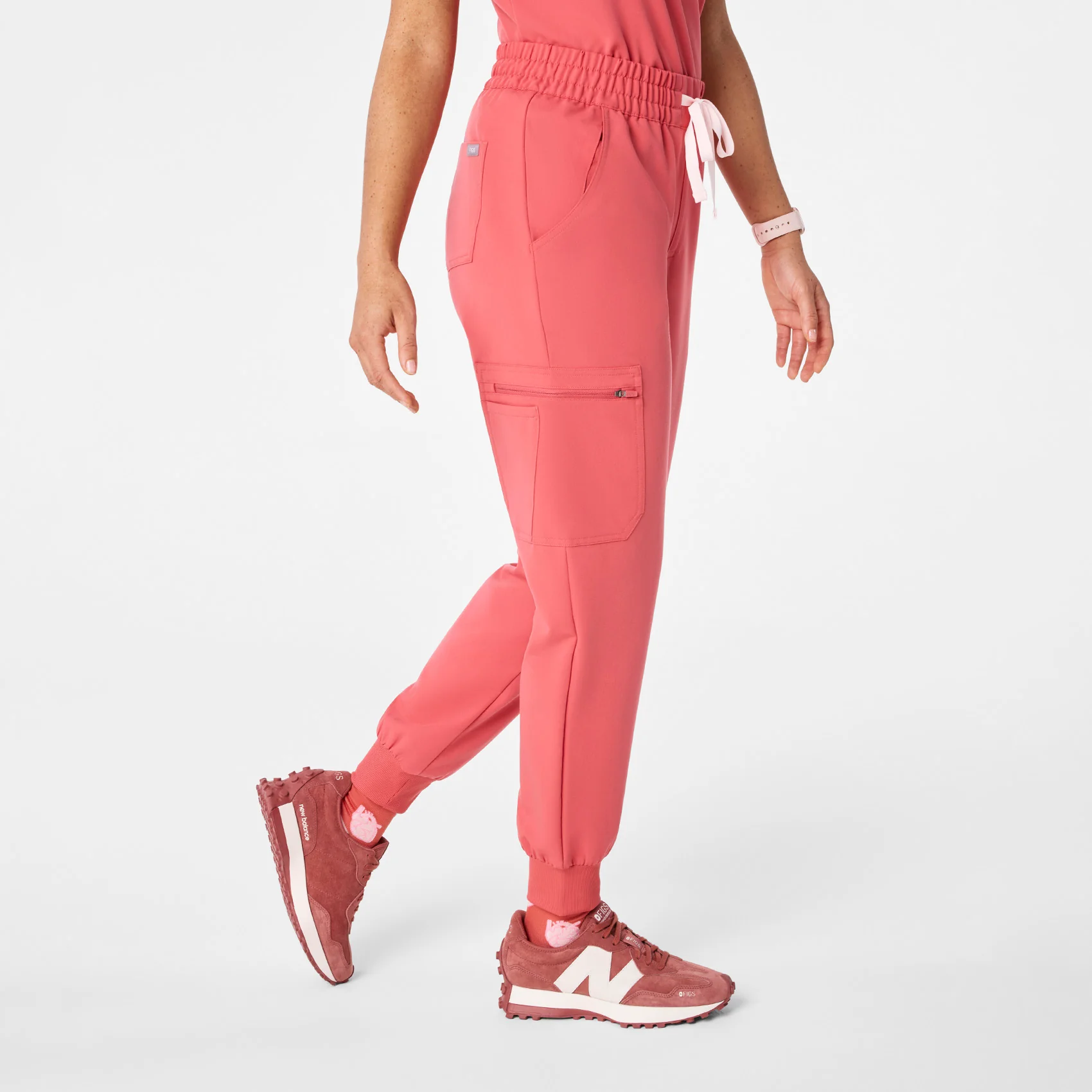 women's Pulmonary Pink Uman Relaxed - Tall Jogger Scrub Pant