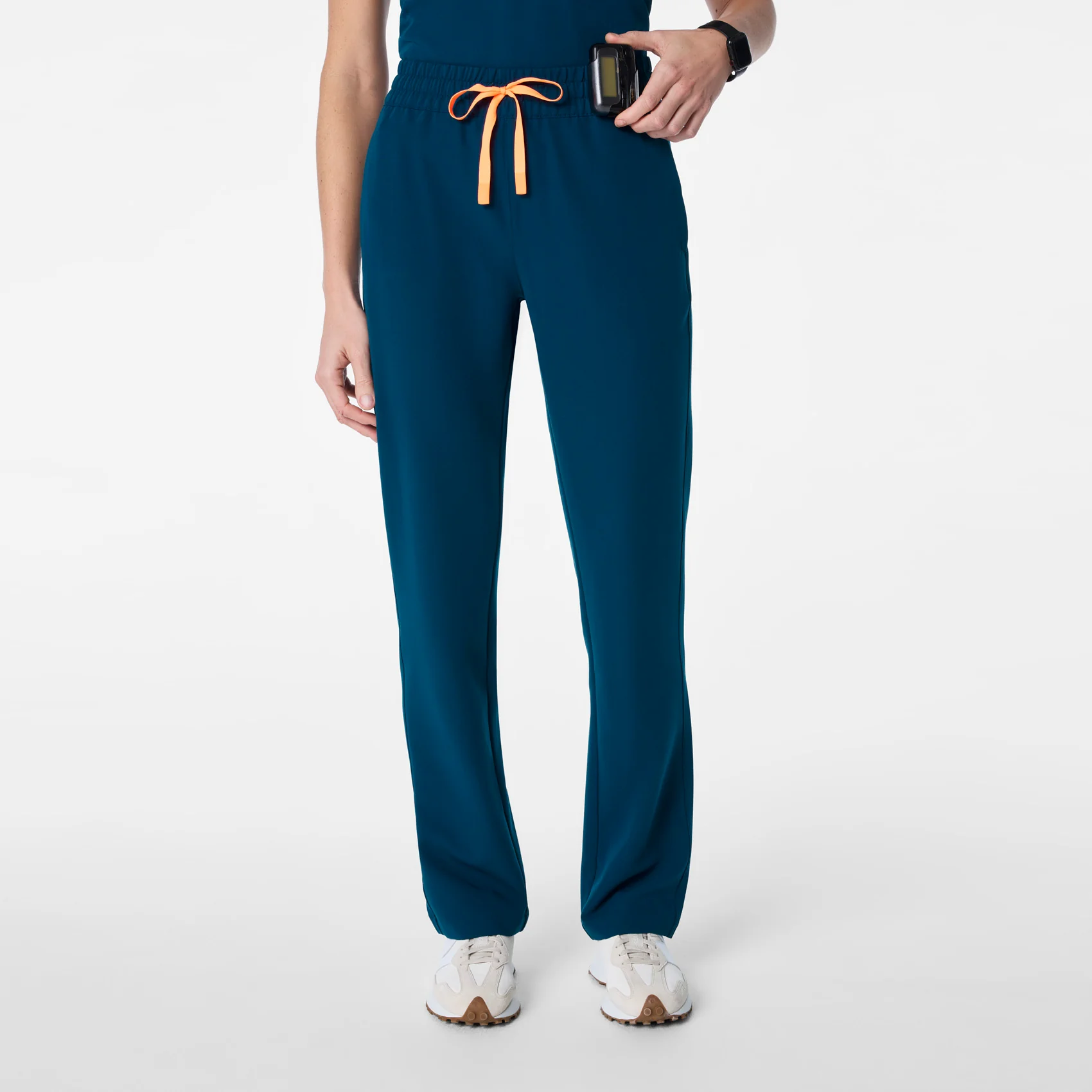 women's Deep Reef High Waisted Salida Straight Leg - Petite Scrub Pant