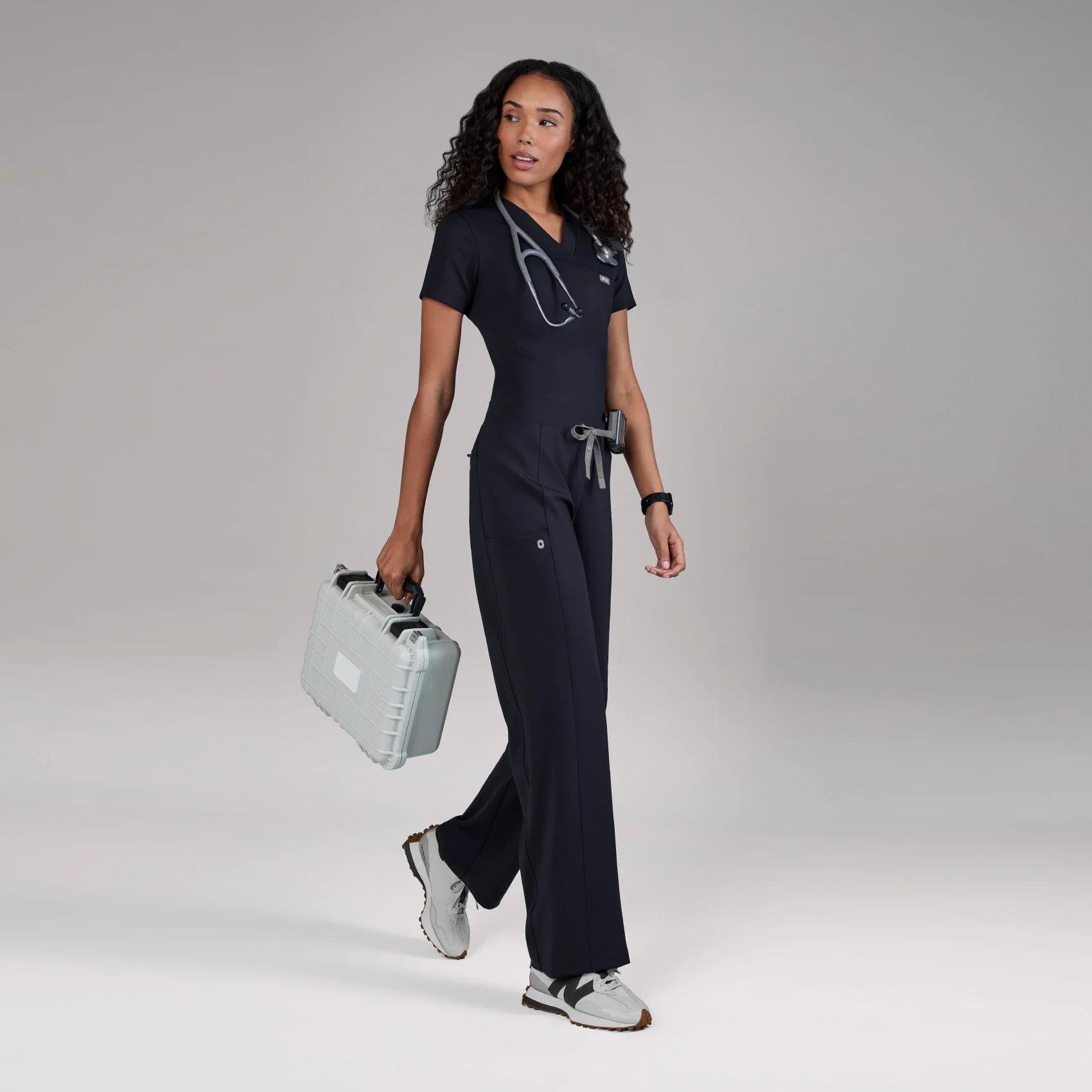 women's Navy Valle FORMx Straight Leg - Petite Scrub Pant