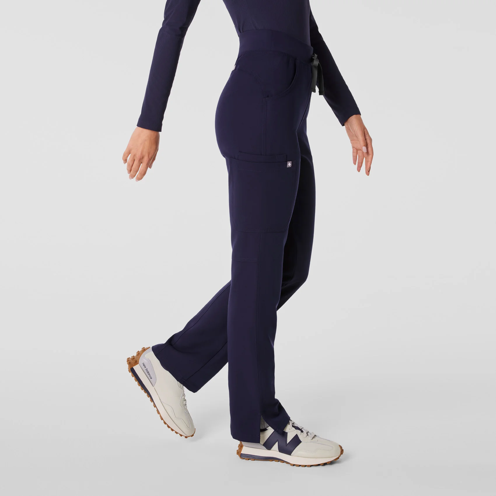 women's Navy High Waisted Kade - Tall Cargo Scrub Pant™