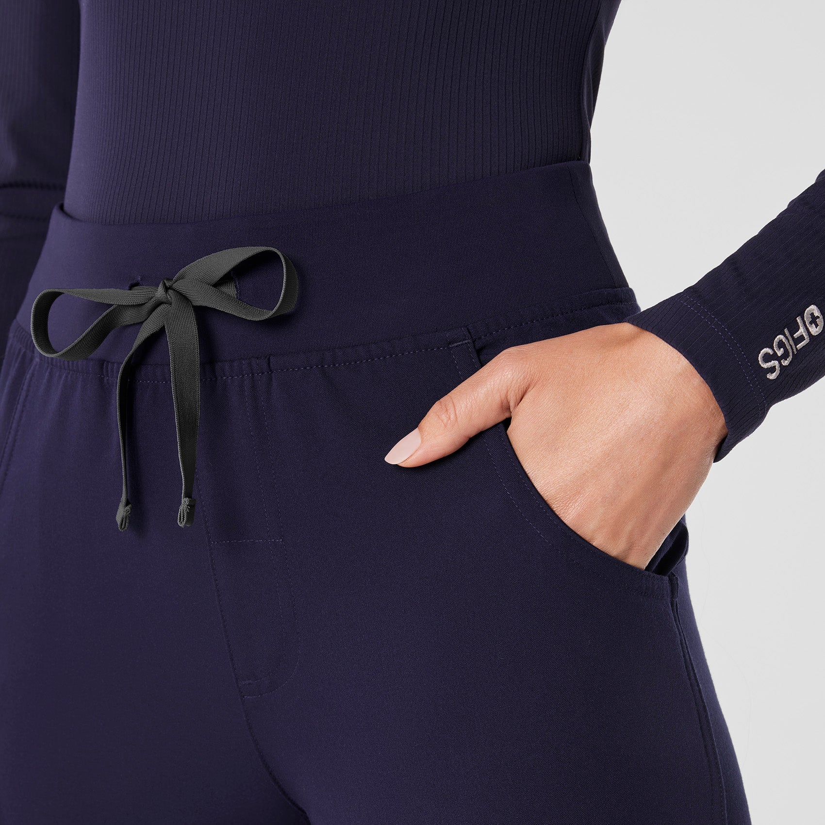 women's Navy High Waisted Kade - Tall Cargo Scrub Pant™
