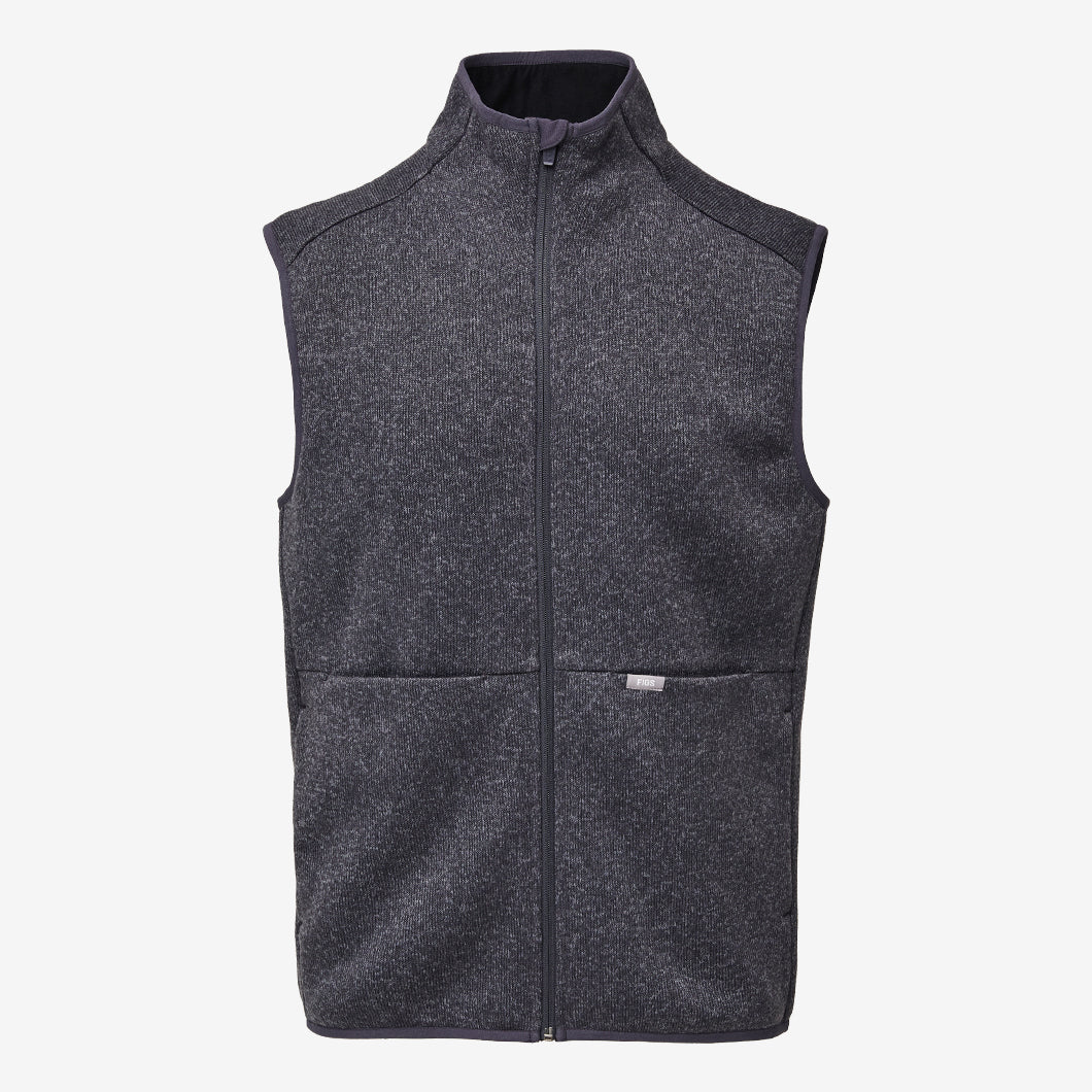 men's Heathered Dark Charcoal On-Shift™ Sweater Knit Vest