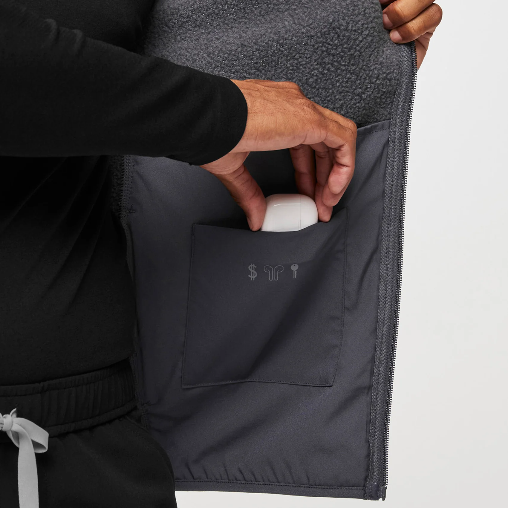 men's Heathered Dark Charcoal On-Shift™ Sweater Knit Vest