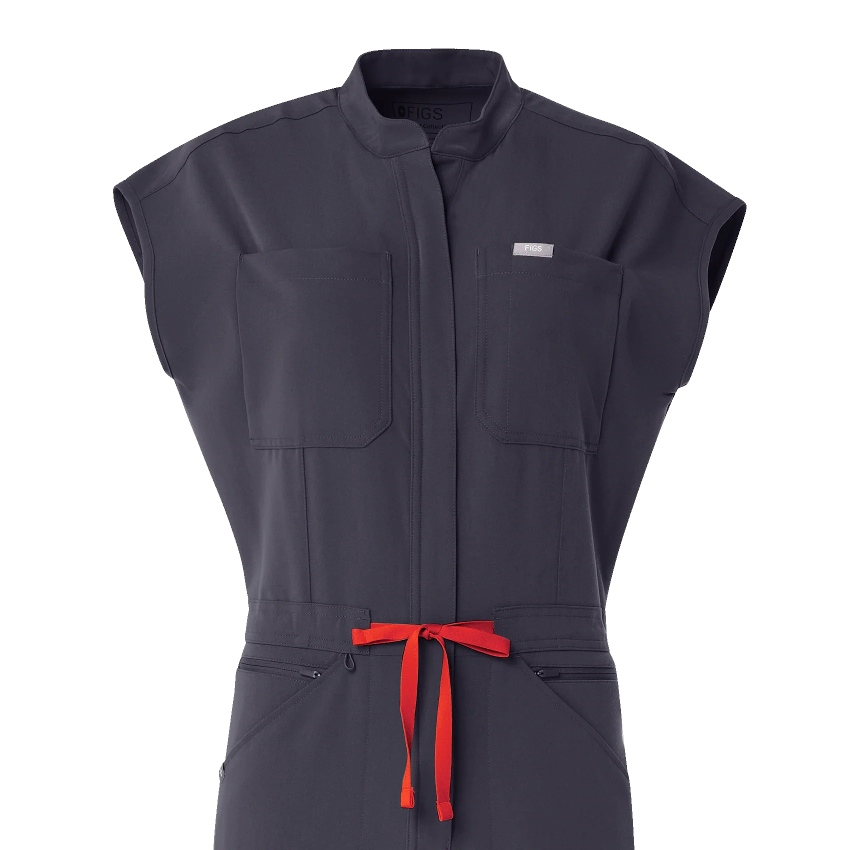 women's Charcoal Rafaela Wide Leg - ScrubJumpsuit™