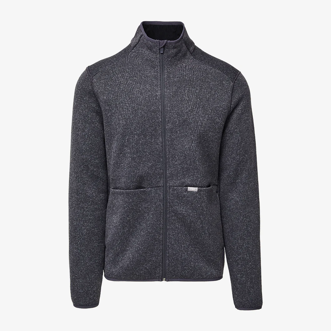 men's Heather Dark Charcoal On-Shift Two-Pocket - Sweater Knit Jacket™
