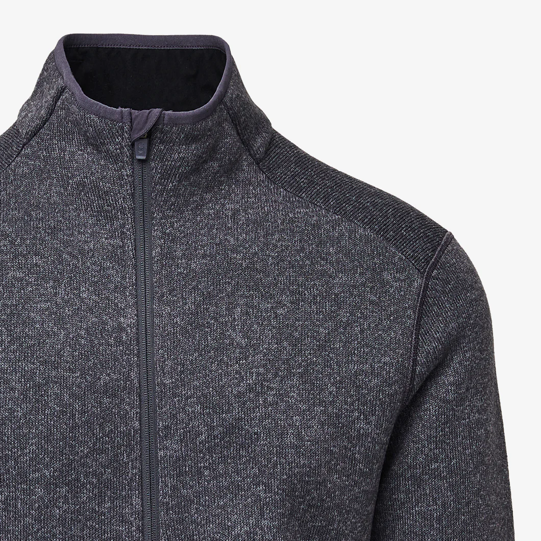 men's Heather Dark Charcoal On-Shift Two-Pocket - Sweater Knit Jacket™