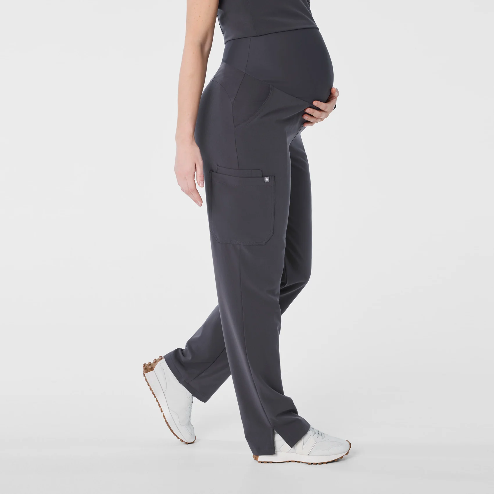 women's Charcoal Kade - Maternity Straight Leg Scrub Pant™