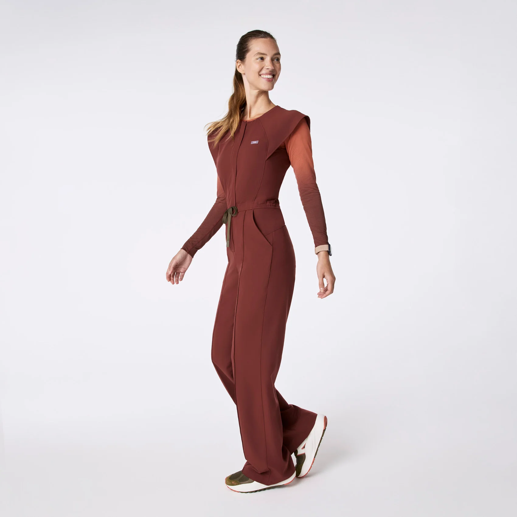 20130-women-s-walnut-layton-crewneck-wide-leg-tall-scrubjumpsuittm-3.webp women's Walnut Layton Crewneck Wide Leg - Tall ScrubJumpsuit™