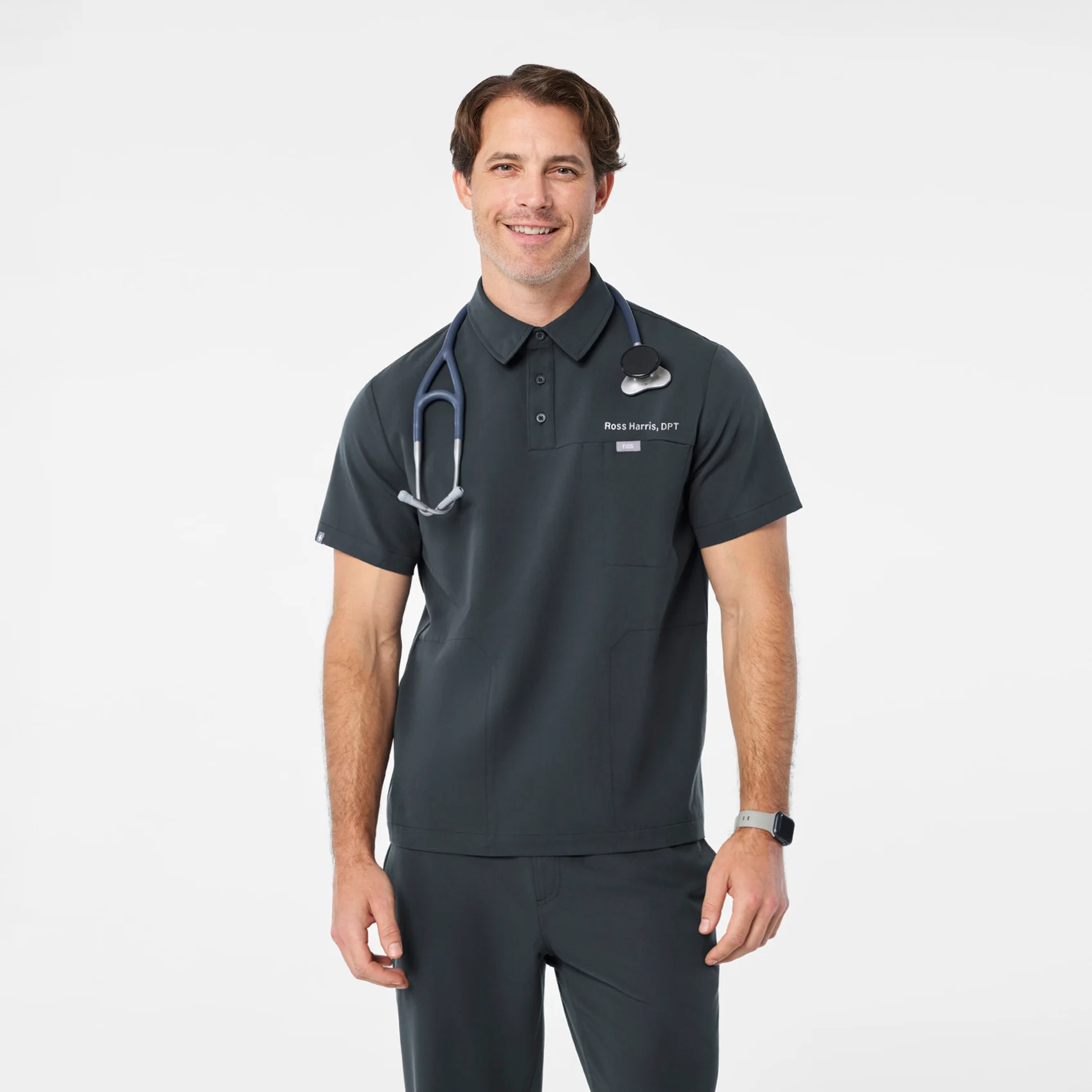 20184-men-s-dark-harbor-eugene-polo-scrub-top-1.webp men's Dark Harbor Eugene Polo - Scrub Top