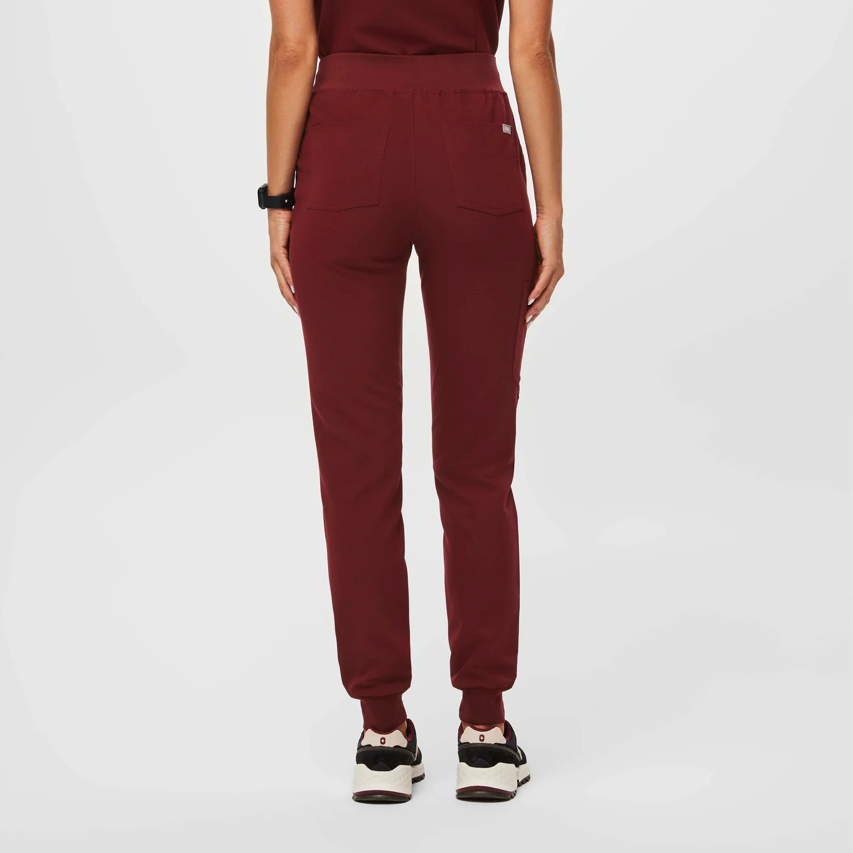 women's Burgundy Zamora™ High Waisted - Jogger Scrub Pants