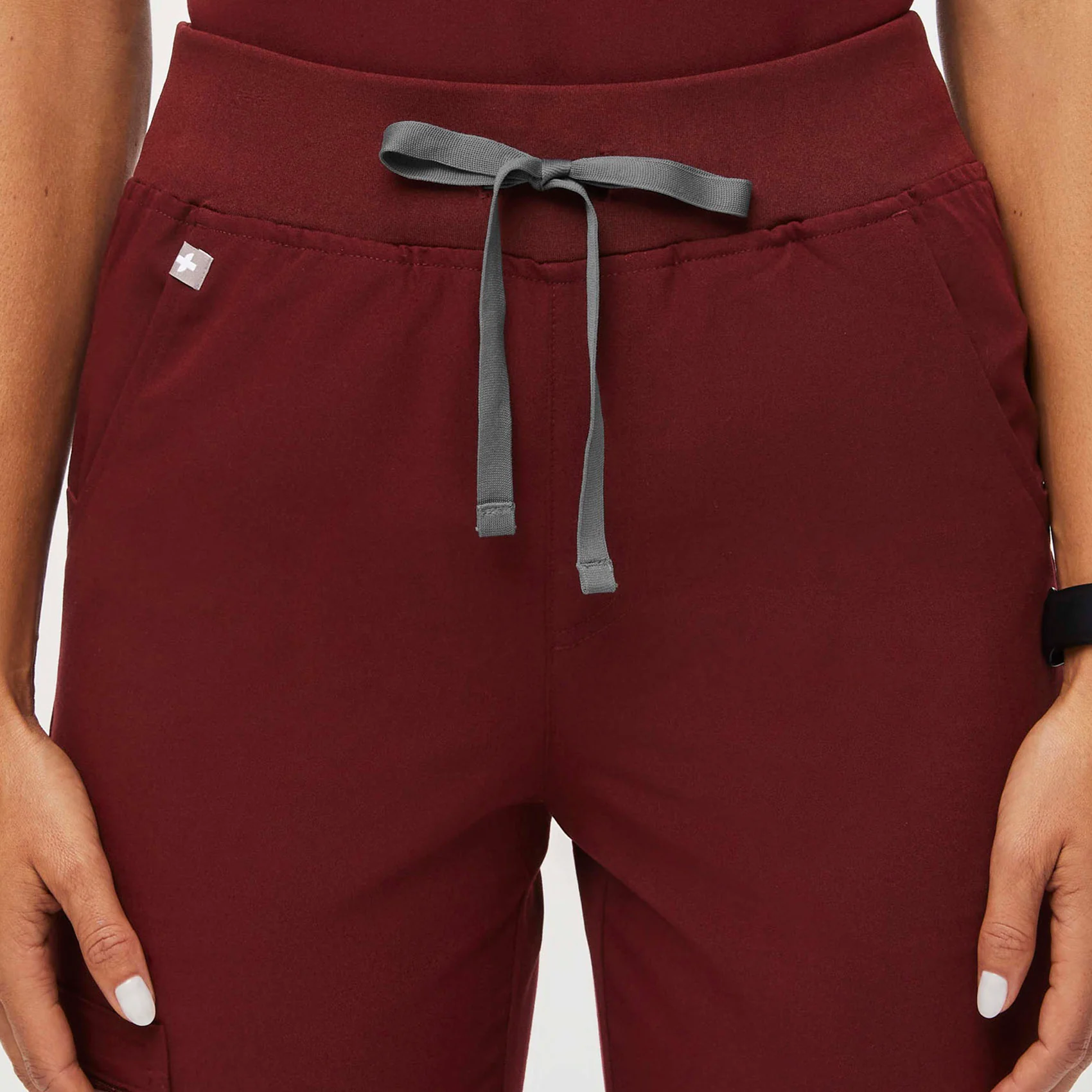 women's Burgundy Zamora™ High Waisted - Jogger Scrub Pants