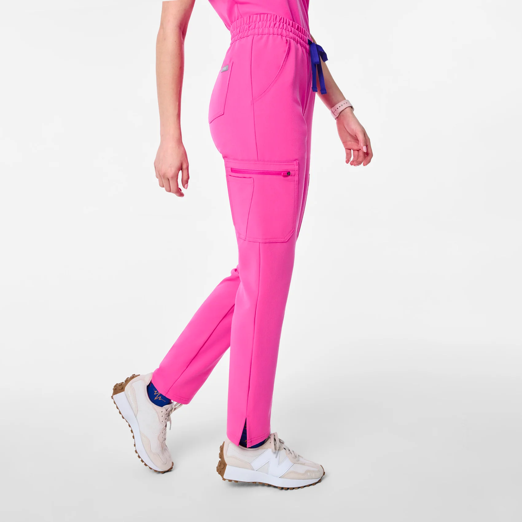 women's Rapid Response Pink High Waisted Dowa - Tall Scrub Pants