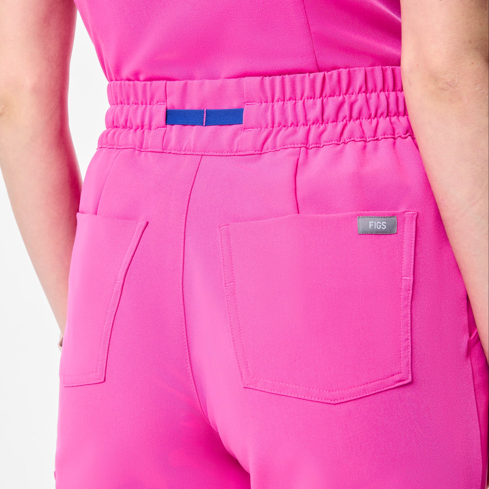 women's Rapid Response Pink High Waisted Dowa - Petite Scrub Pants