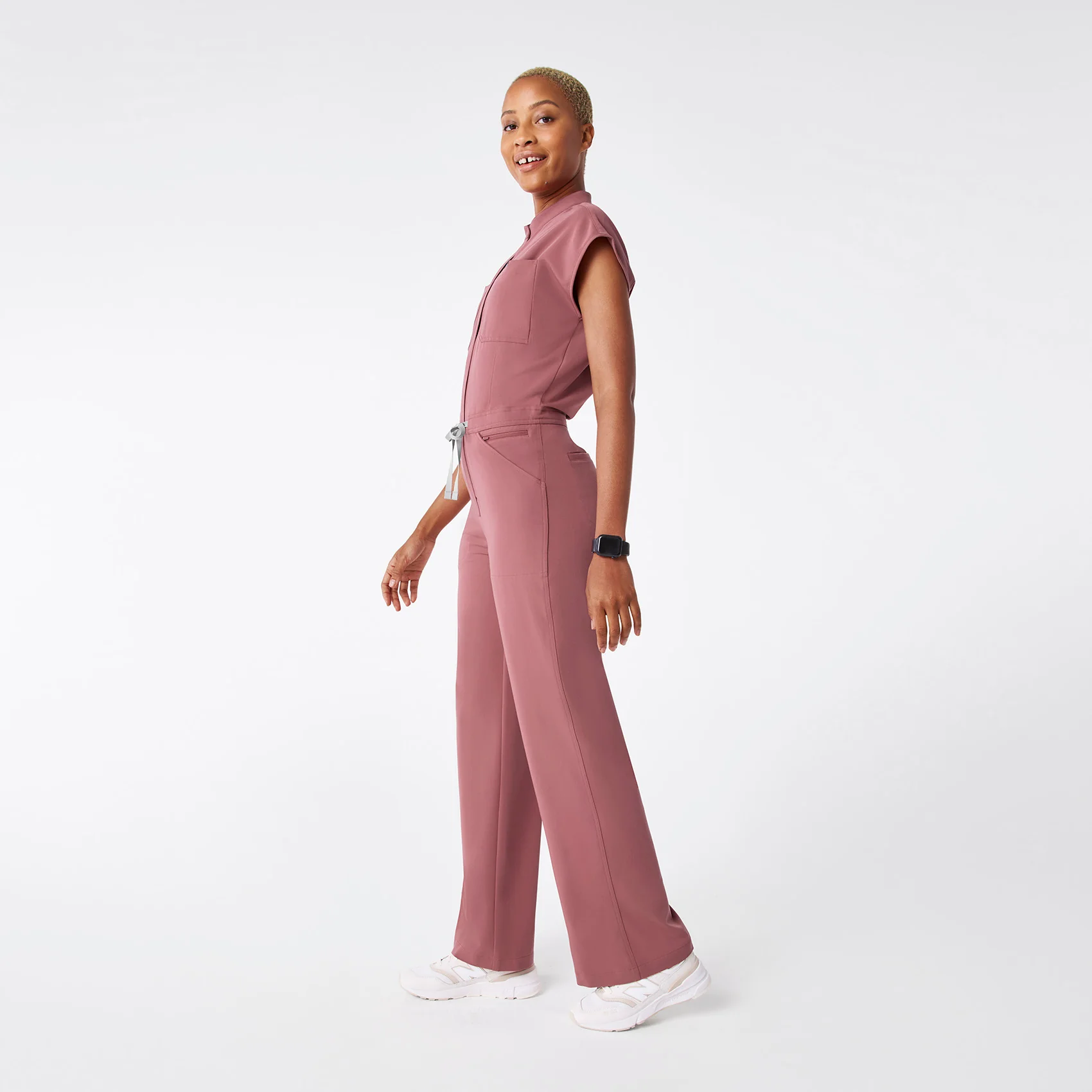 women's Mauve Rafaela Wide Leg - ScrubJumpsuit™