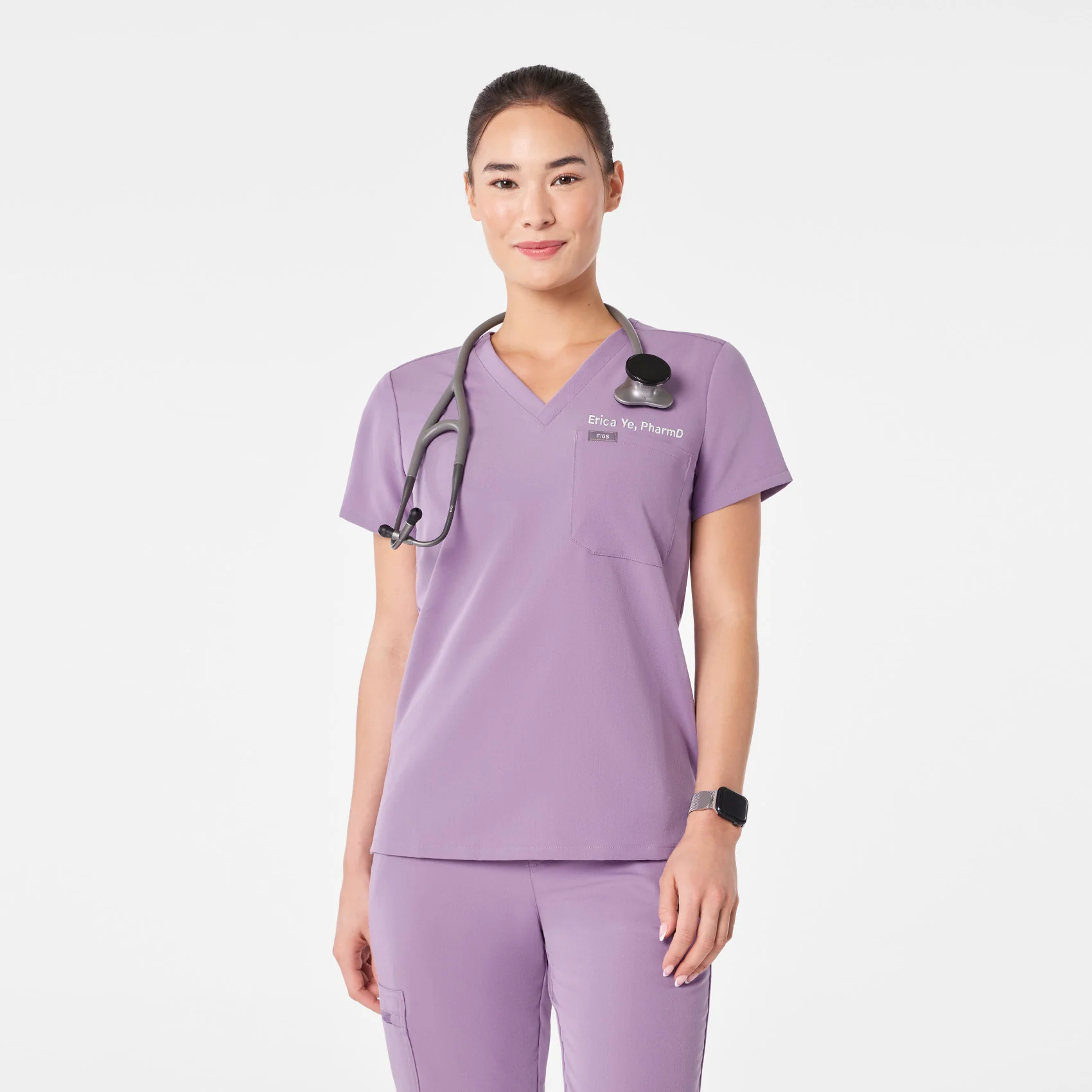 21380-women-s-purple-haze-catarina-petite-one-pocket-scrub-toptm-1.webp women's Purple Haze Catarina Petite - One-Pocket Scrub Top™
