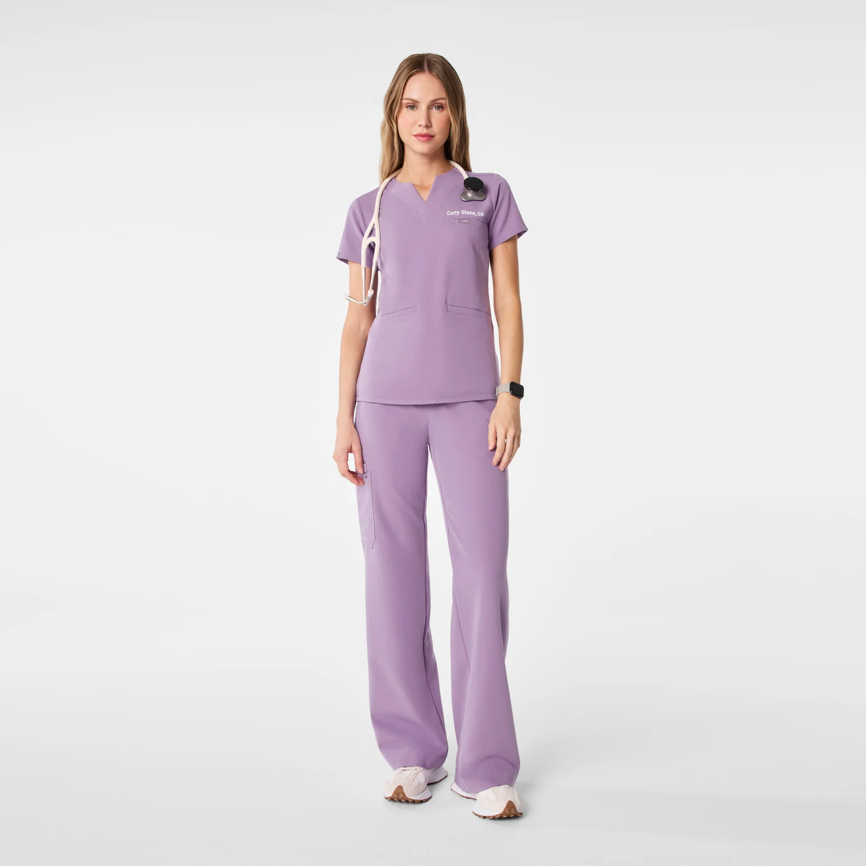 women's Purple Haze Kersey Notch Neck - Scrub Top