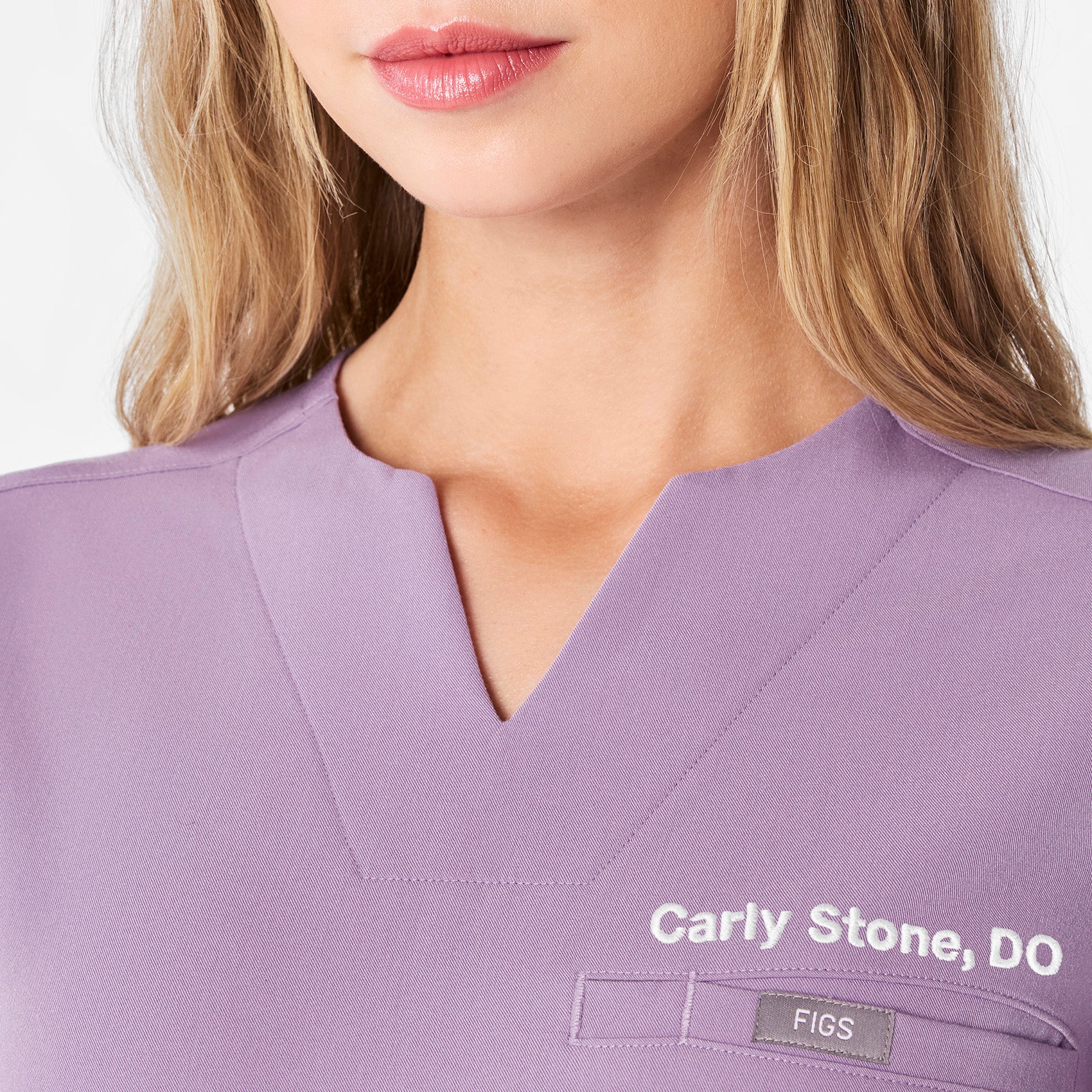 women's Purple Haze Kersey Notch Neck - Scrub Top