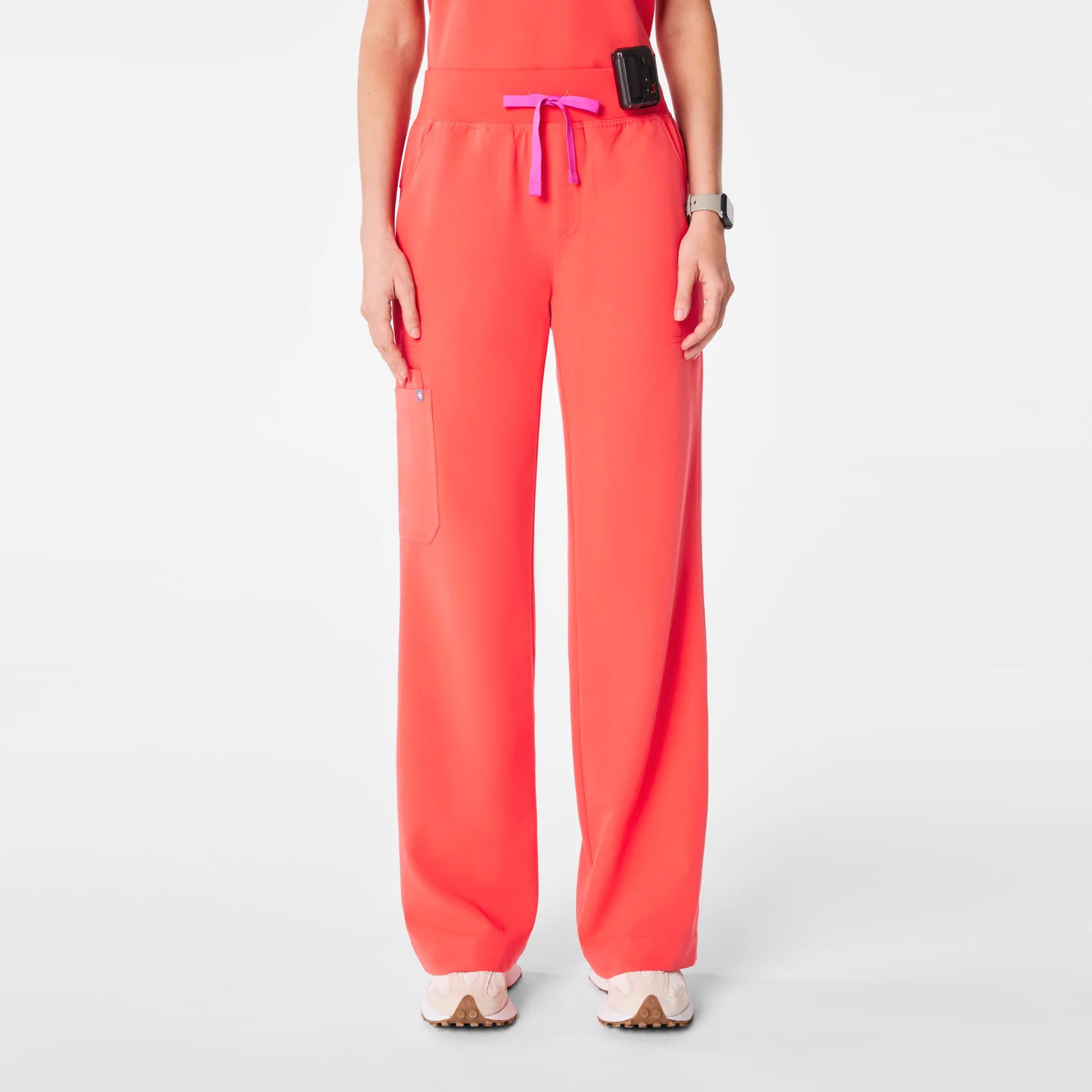 women's Fireside High Waisted Isabel Wide Leg - Tall Scrub Pant