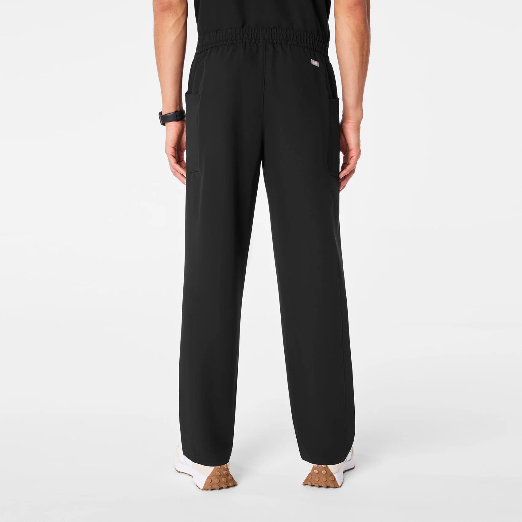 men's Black Vernon - Tall Relaxed Straight Leg Scrub Pant