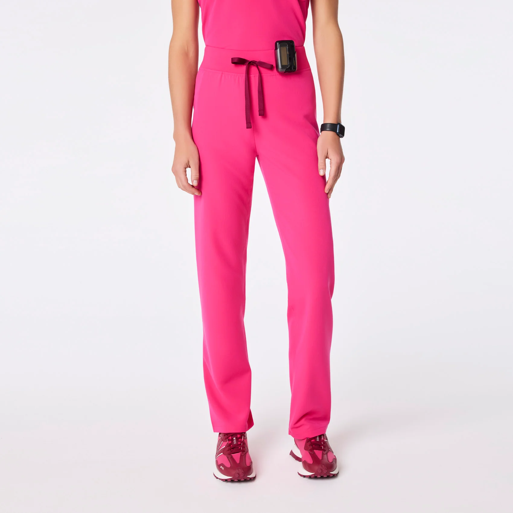 women's Shocking Pink High Waisted Livingston - Basic Scrub Pant™
