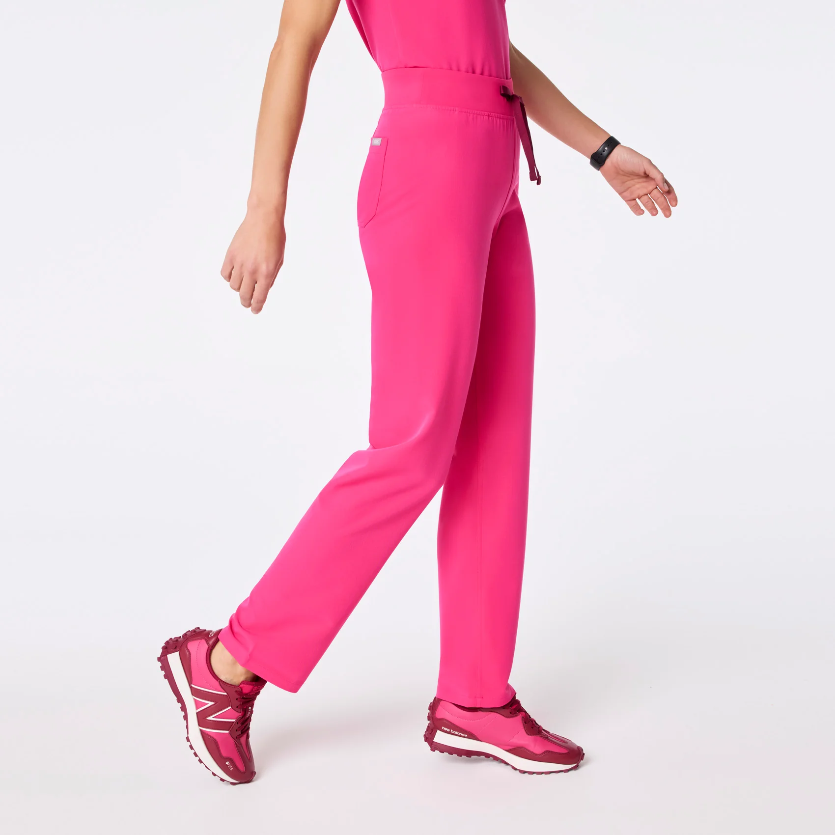 22593-women-s-shocking-pink-high-waisted-livingston-basic-scrub-panttm-3.webp women's Shocking Pink High Waisted Livingston - Basic Scrub Pant™