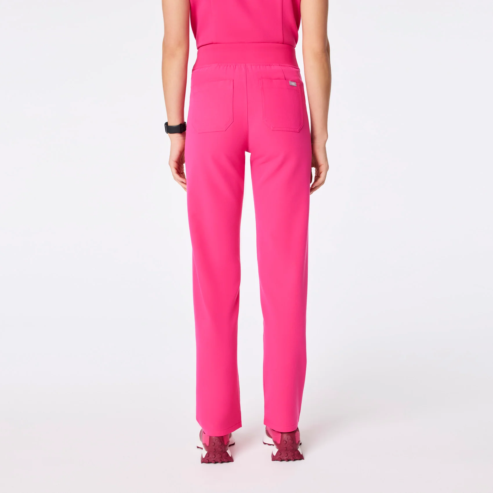 22593-women-s-shocking-pink-high-waisted-livingston-basic-scrub-panttm-4.webp women's Shocking Pink High Waisted Livingston - Basic Scrub Pant™