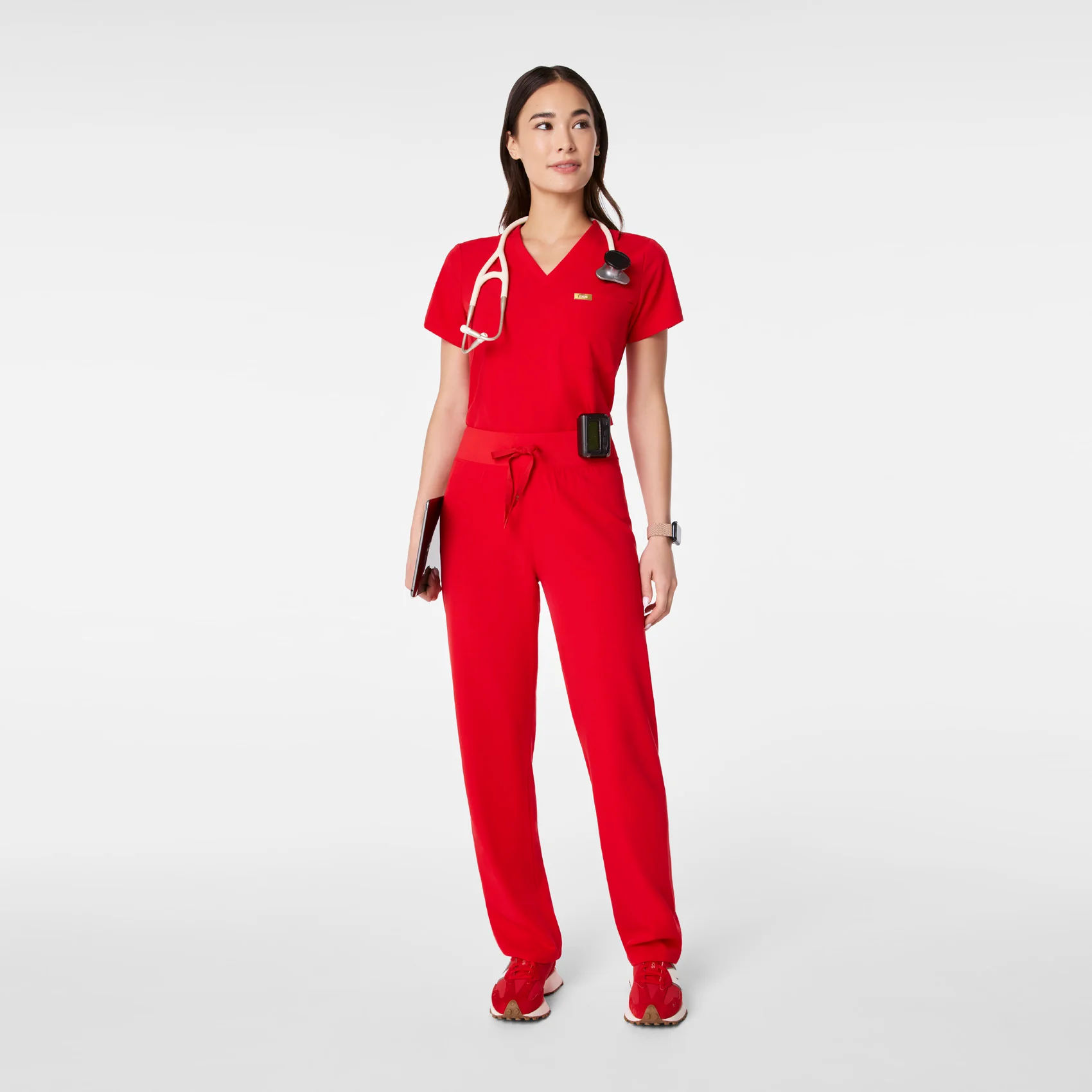 22703-women-s-lunar-new-year-pop-red-high-waisted-livingston-basic-scrub-panttm-2.webp women's Lunar New Year Pop Red High Waisted Livingston - Basic Scrub Pant™