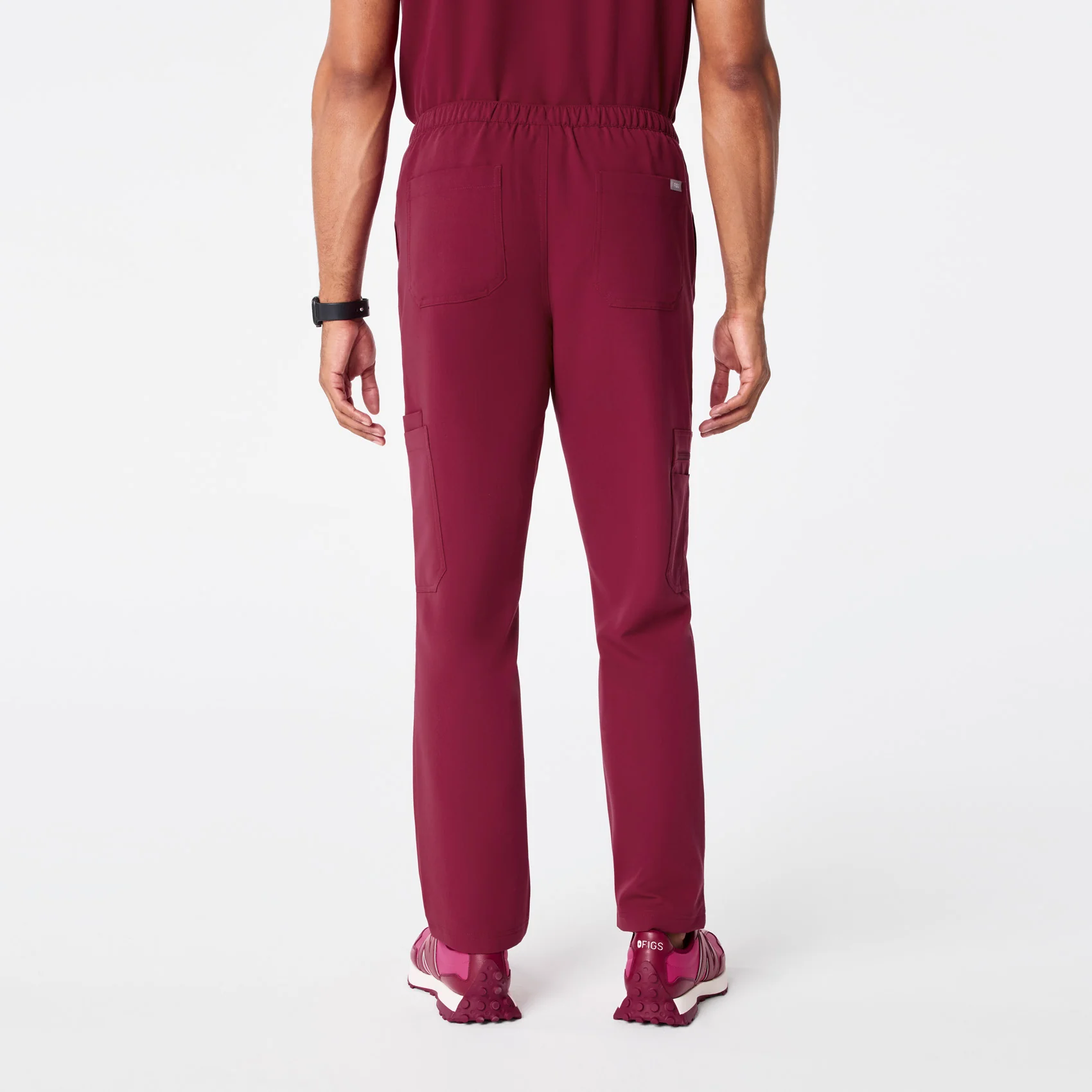 22774-men-s-deep-cranberry-cairo-cargo-scrub-panttm-4.webp men's Deep Cranberry Cairo - Cargo Scrub Pant™