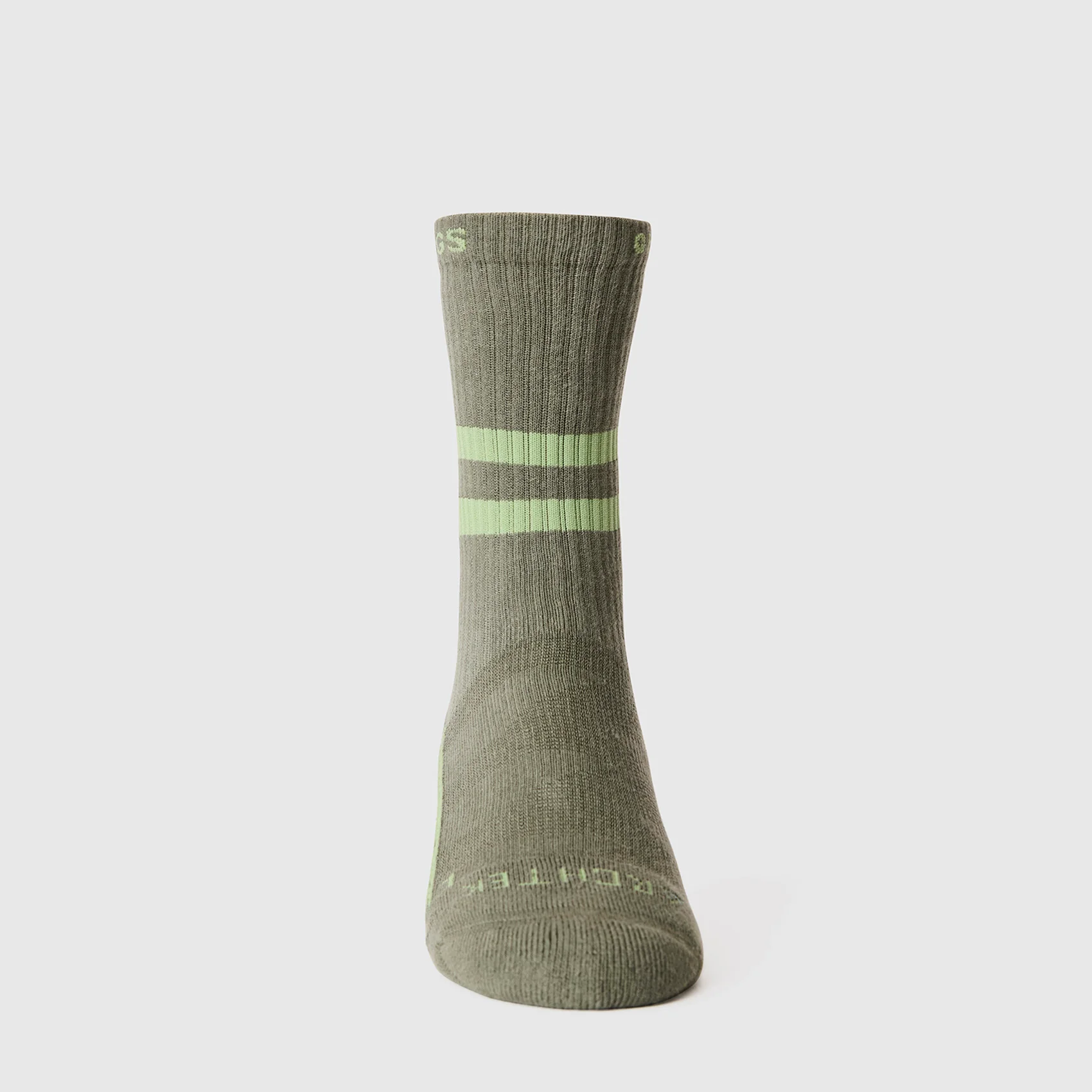 unisex Moss Stripe FIGS | ArchTek® 15-20 mmHg - Crew Compression Socks