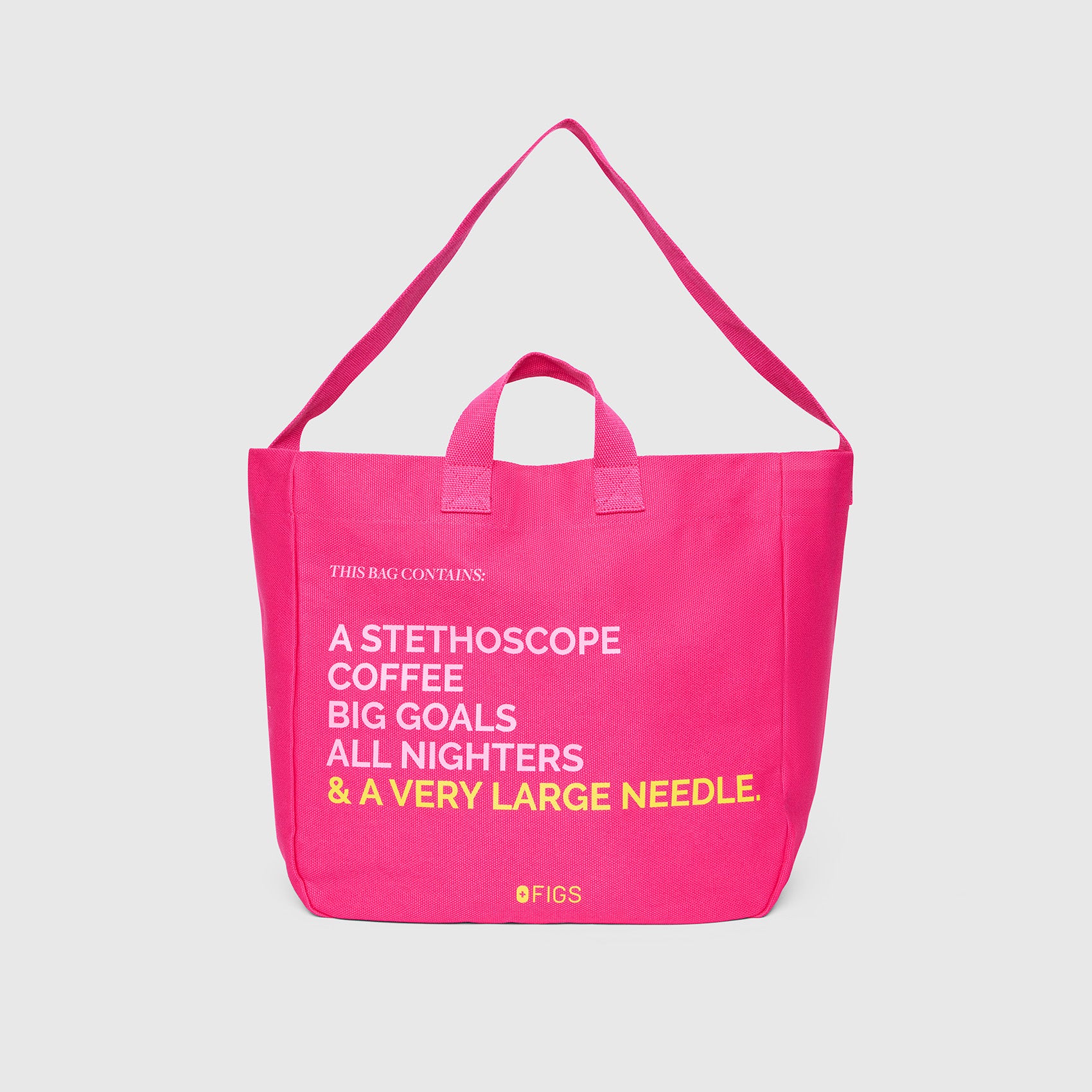 Shocking Pink A Very Large Needle Tote