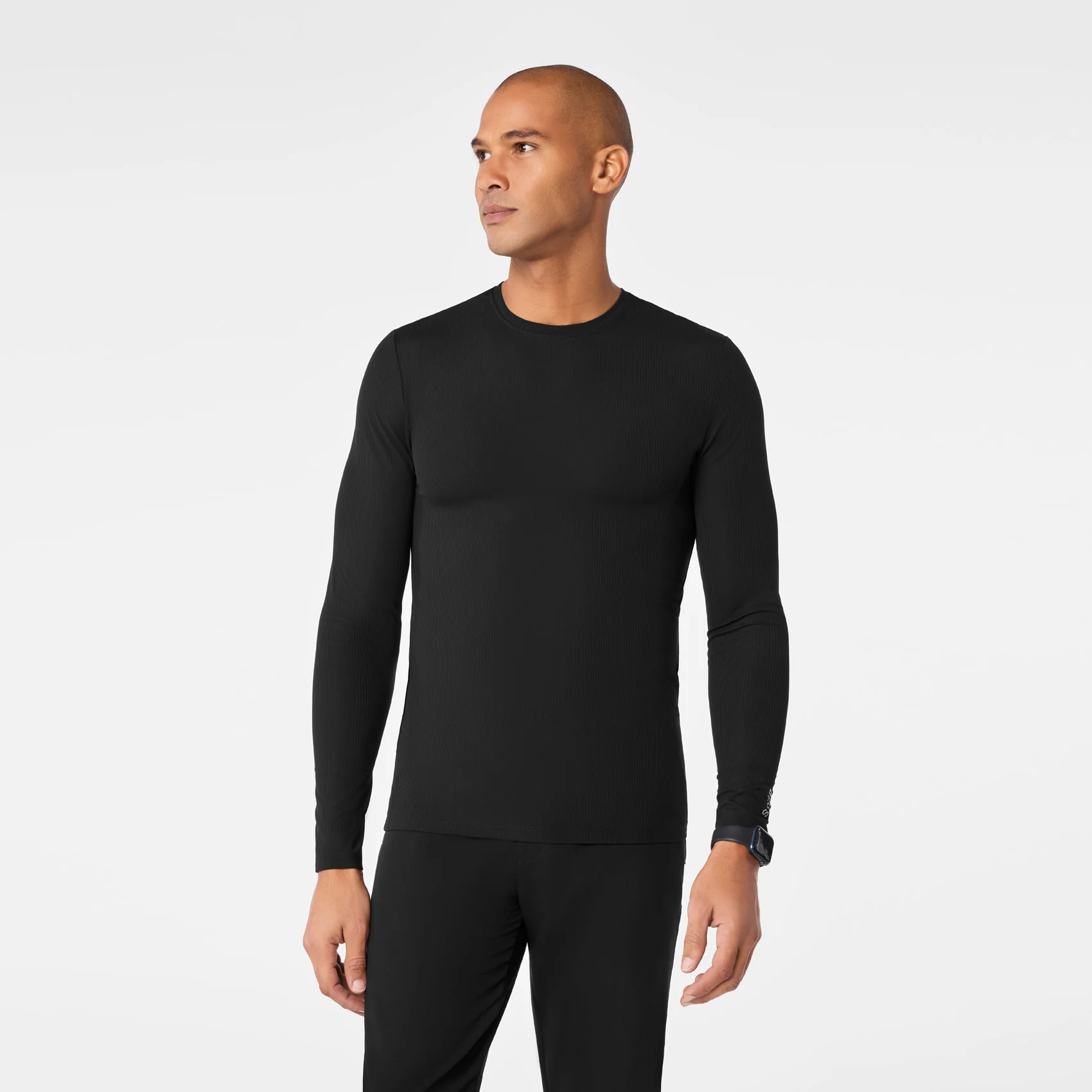 23138-men-s-black-ribbed-longsleeve-underscrub-1.webp men's Black Ribbed - Longsleeve Underscrub