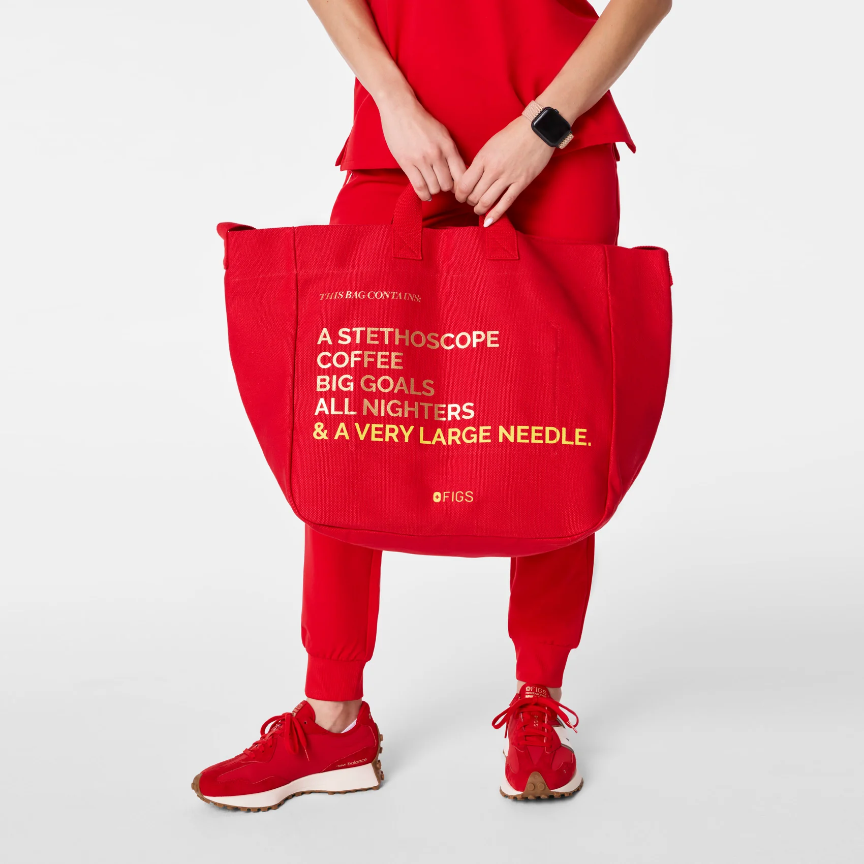 Pop Red Lunar New Year A Very Large Needle Tote