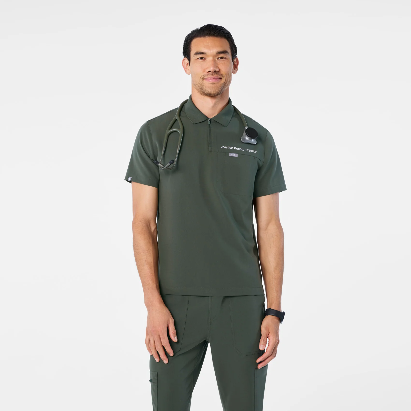 men's Moss Jasper Polo - Scrub Top