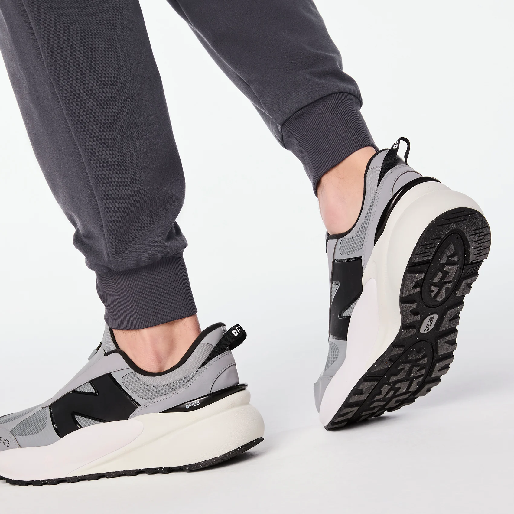unisex Graphite FIGS | New Balance 3447 Zip