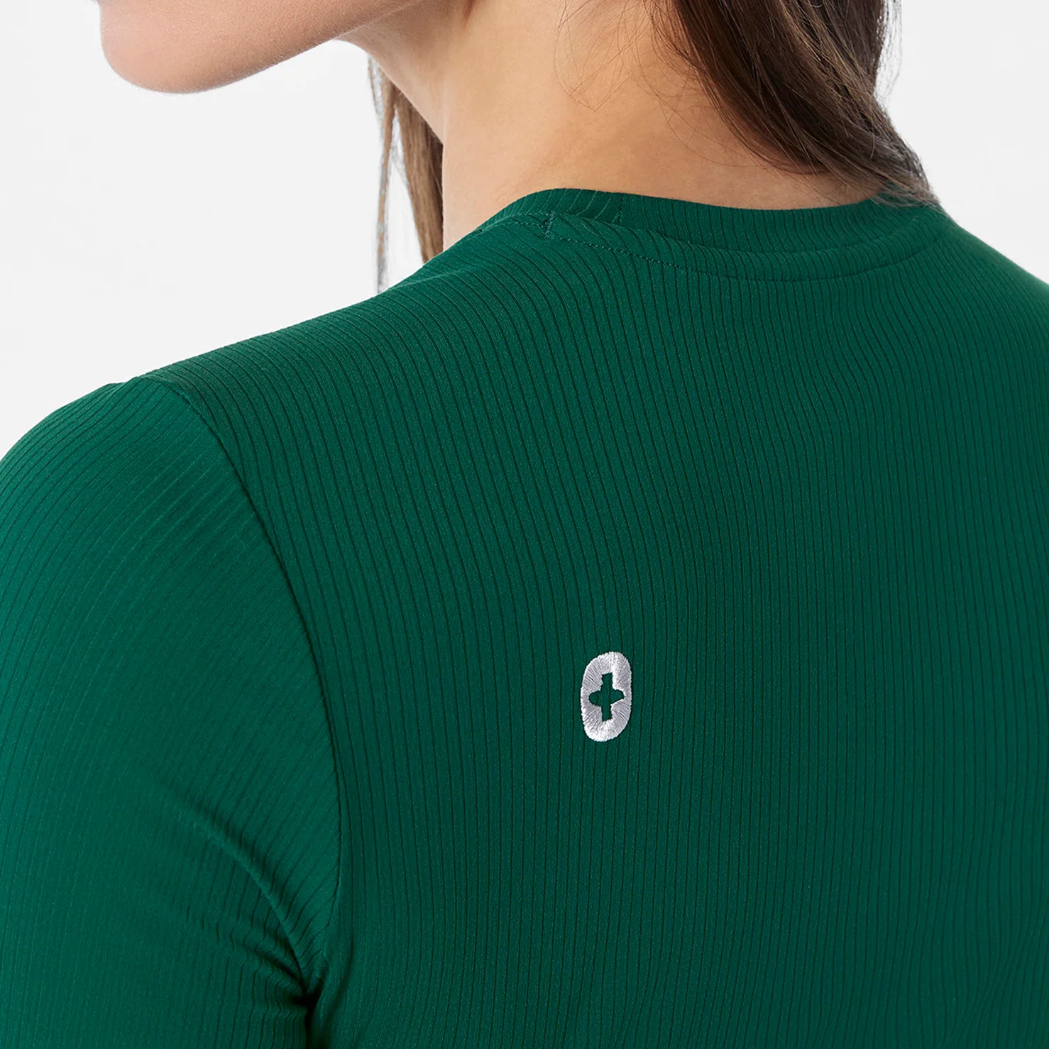 23641-women-s-forest-green-ribbed-longsleeve-underscrub-2.webp women's Forest Green Ribbed - Longsleeve Underscrub
